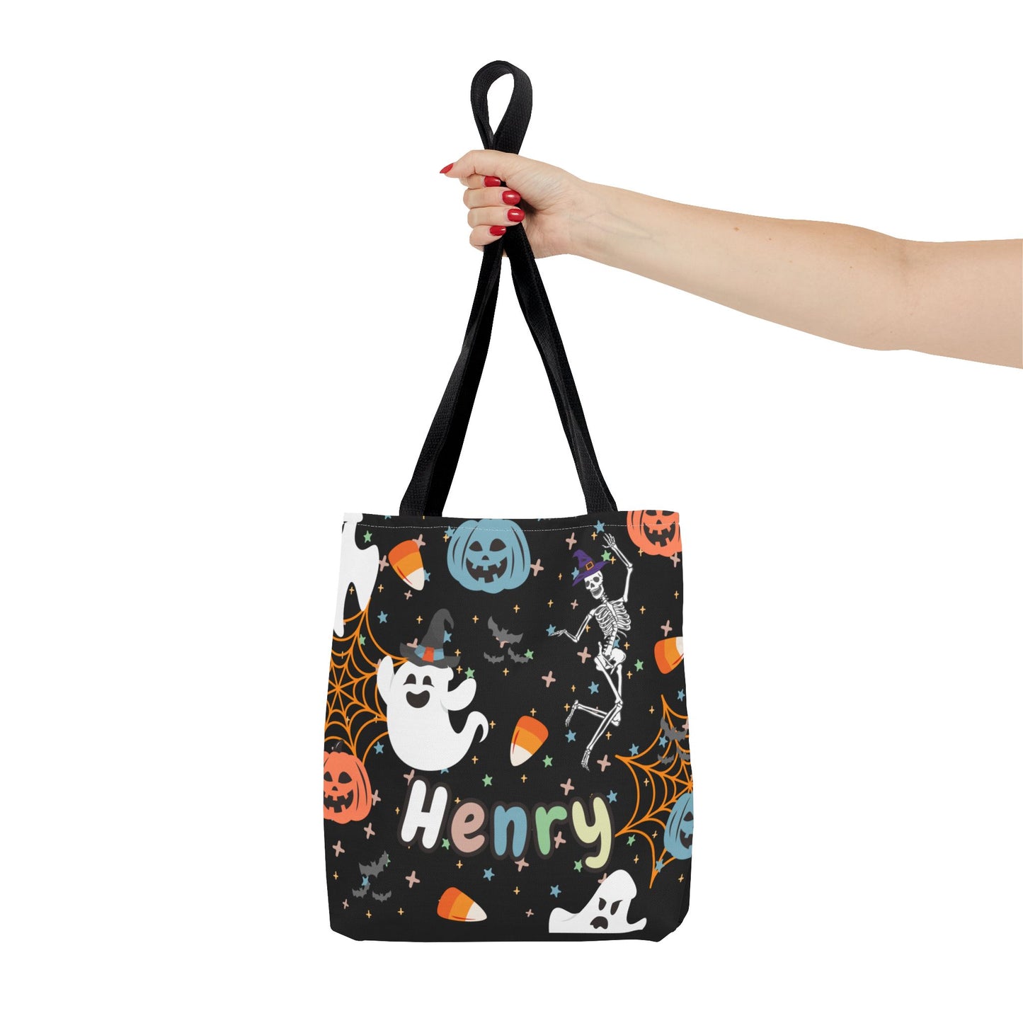 Personalized Name Halloween Treat Bag | Creatures of the Night Dance Party