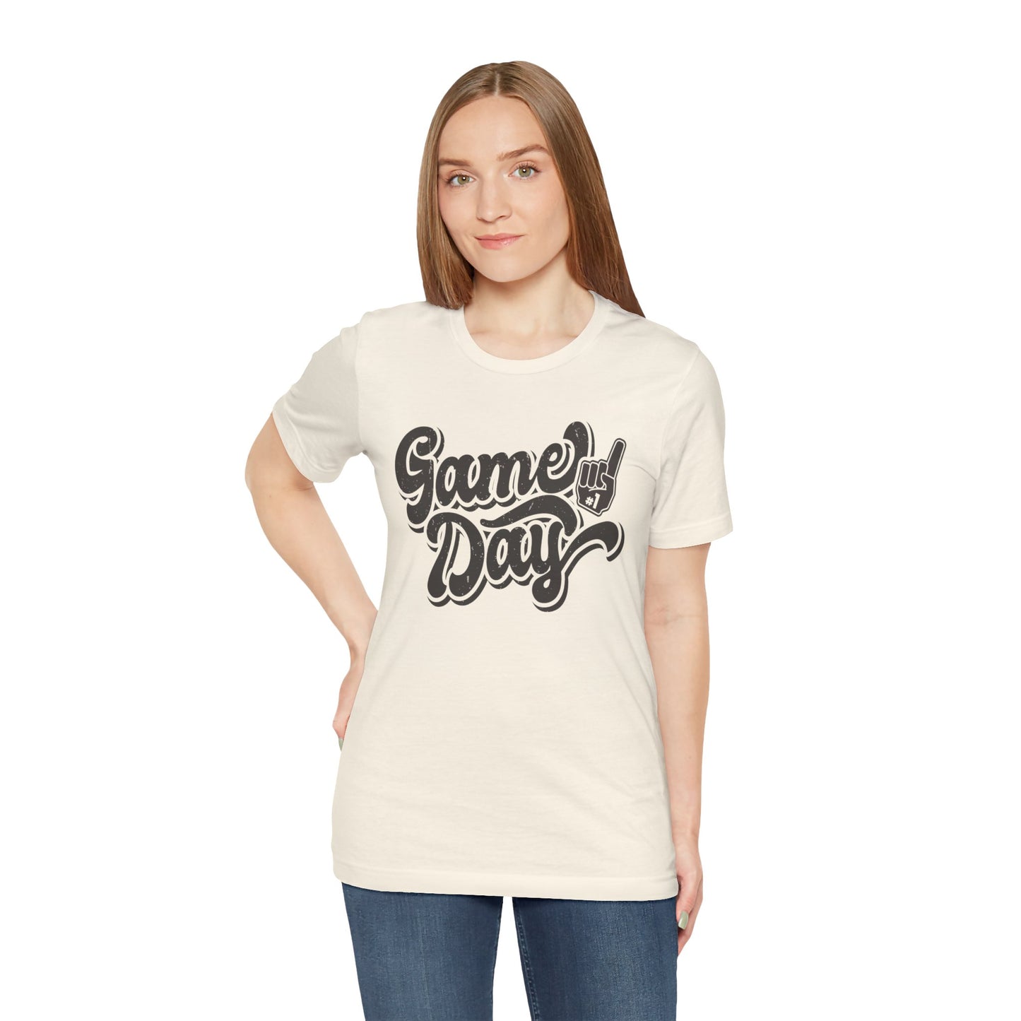 Game Day Vintage #1 Fan - Unisex Jersey Short Sleeve Tee