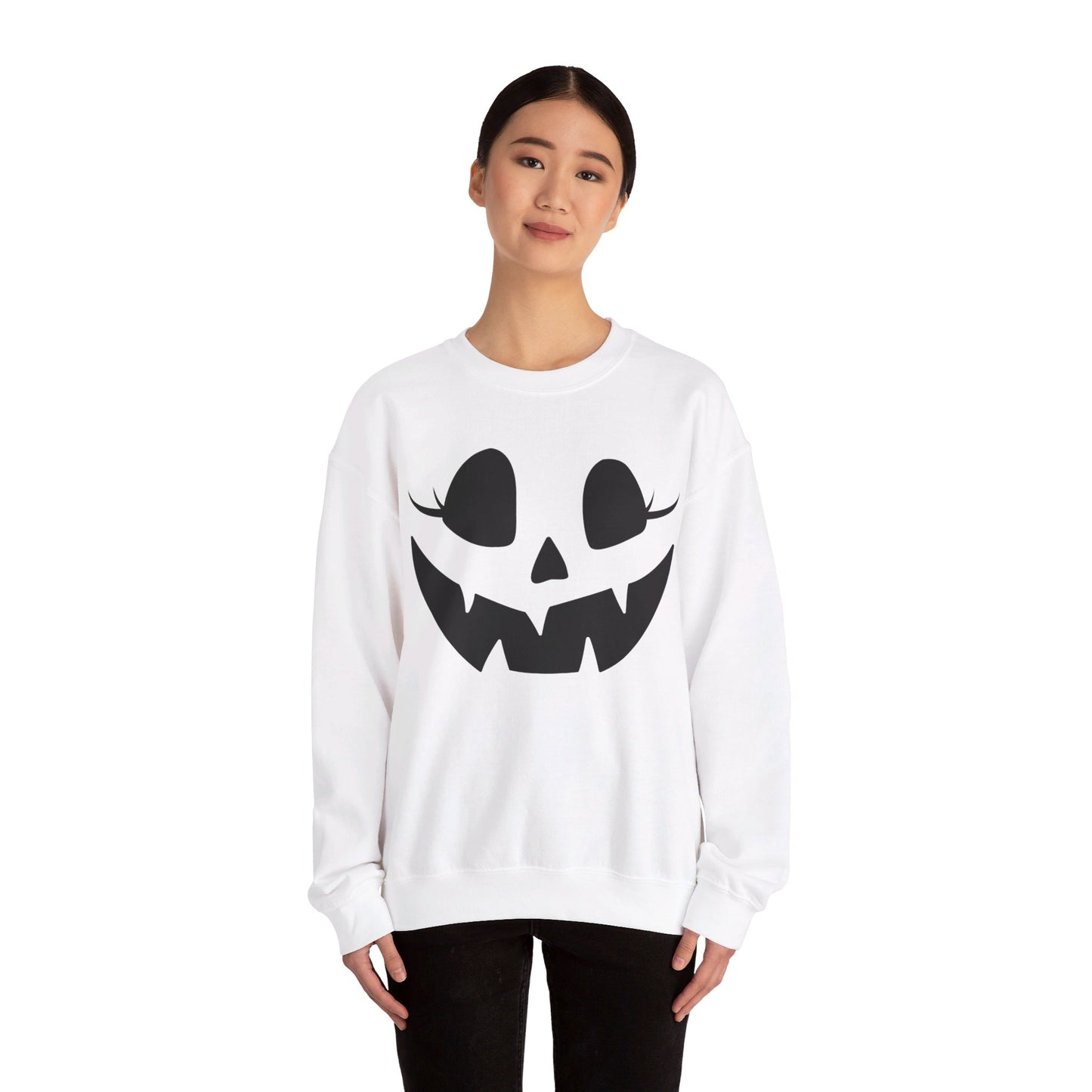 Girly Pumpkin | Adult Unisex Halloween Sweatshirt