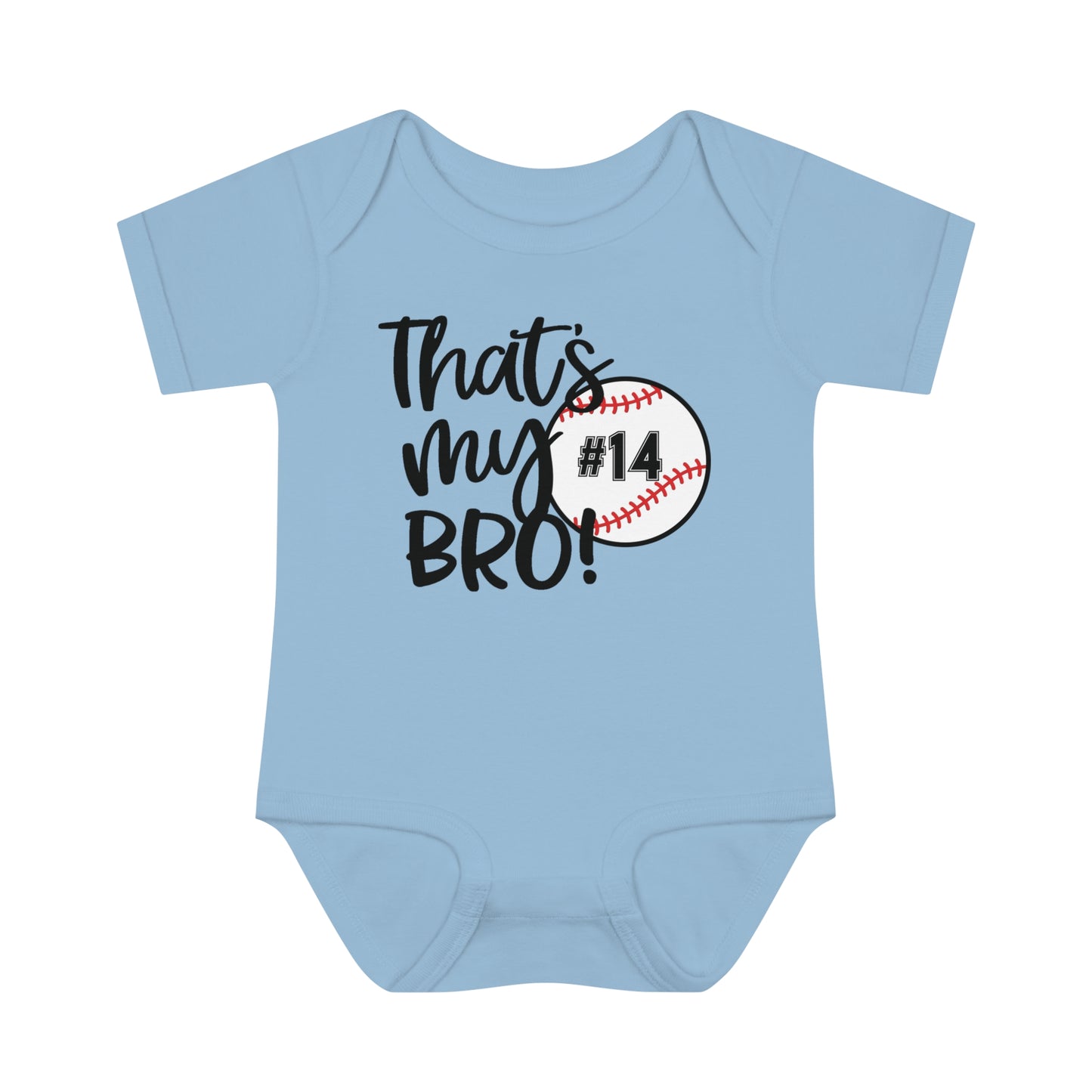 That's My Bro! | Baseball Sibling Bodysuit for Baby