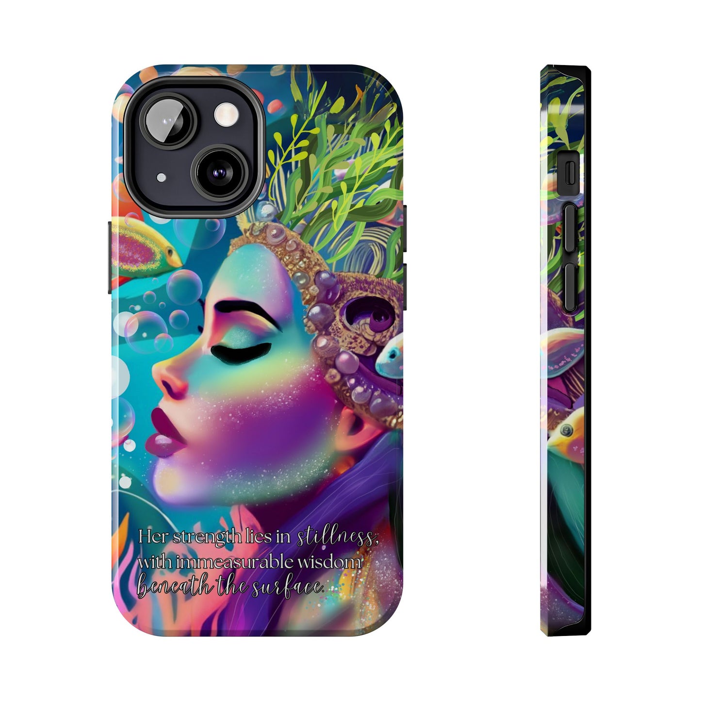 Anime iPhone Case | Water Goddess Original Art | iPhone X, iPhone 11, iPhone 12, iPhone 13, iPhone 14