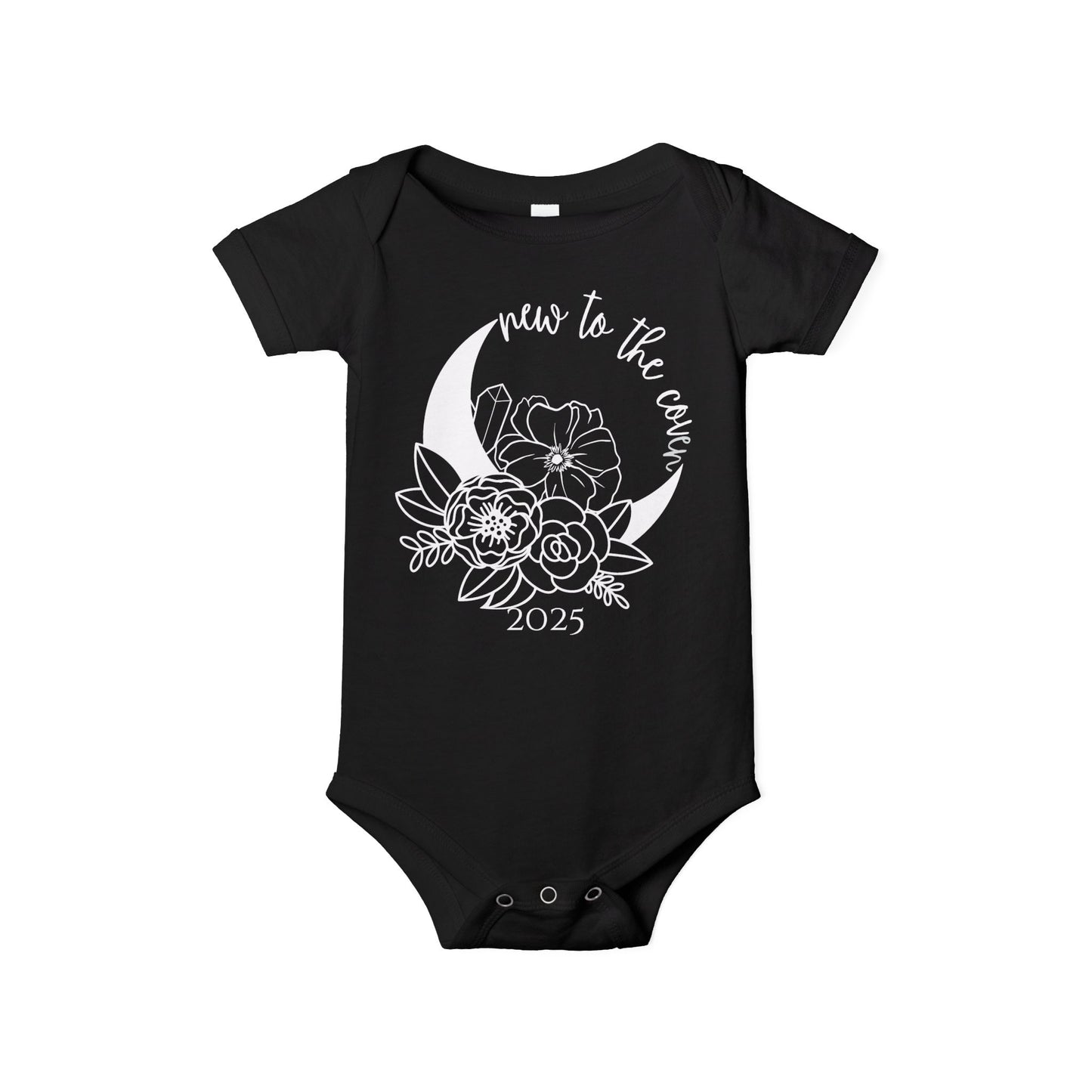 New to the Coven Baby Bodysuit, Goth Baby Clothes, Goth Baby Stuff, Cute Funny Baby Clothes, Gothic Halloween Onesies