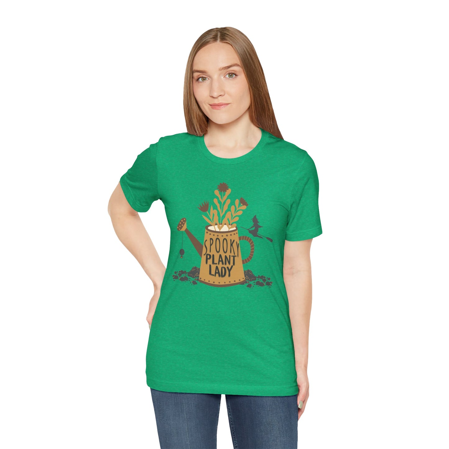 Adult "Spooky Plant Lady" - Plant Lover Unisex Jersey Short Sleeve Tee