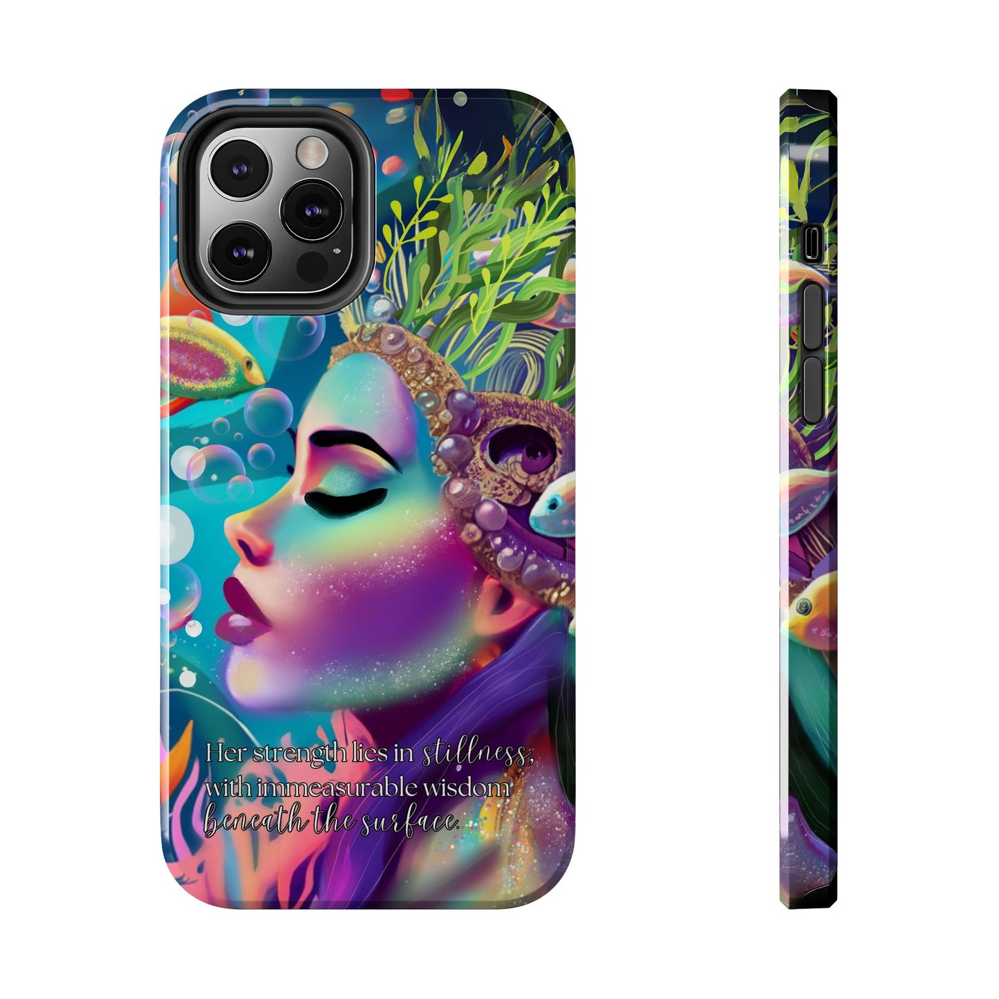 Anime iPhone Case | Water Goddess Original Art | iPhone X, iPhone 11, iPhone 12, iPhone 13, iPhone 14