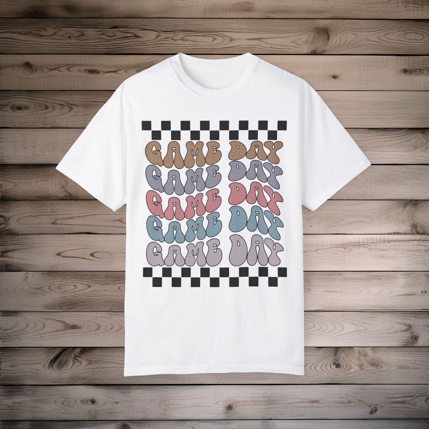 Game Day | Retro Checkers | Unisex Relaxed T-shirt