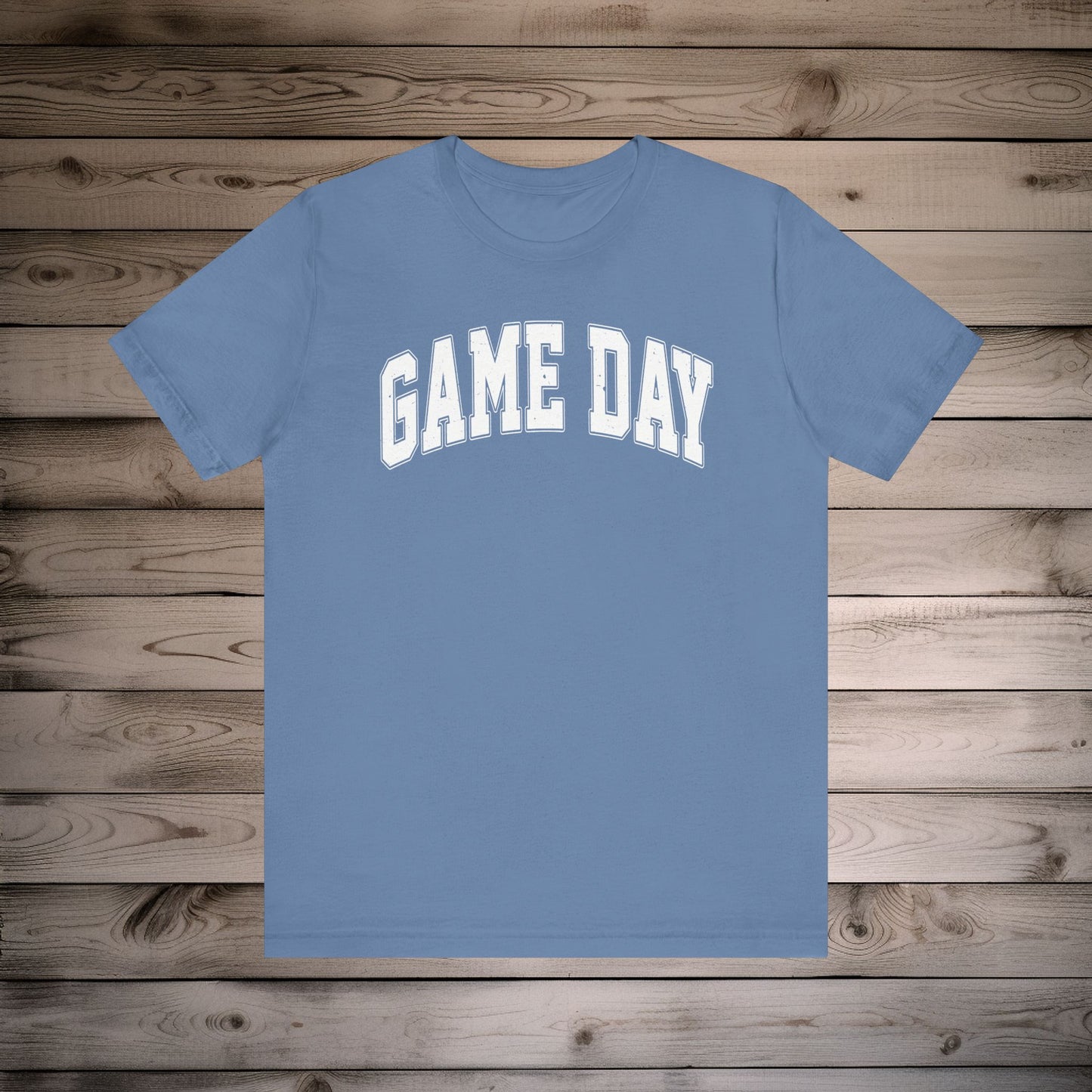 Game Day - Collegiate Font - Unisex Jersey Lightweight Tee