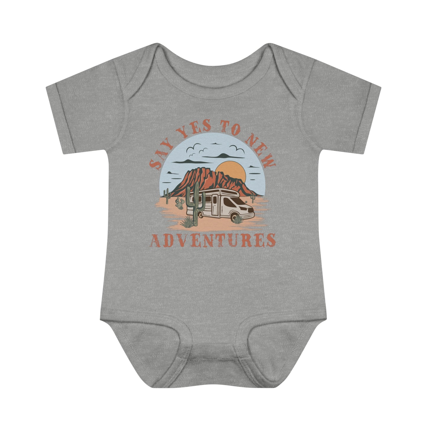 Say Yes to New Adventures | Baby Bodysuit | Retro Western Baby