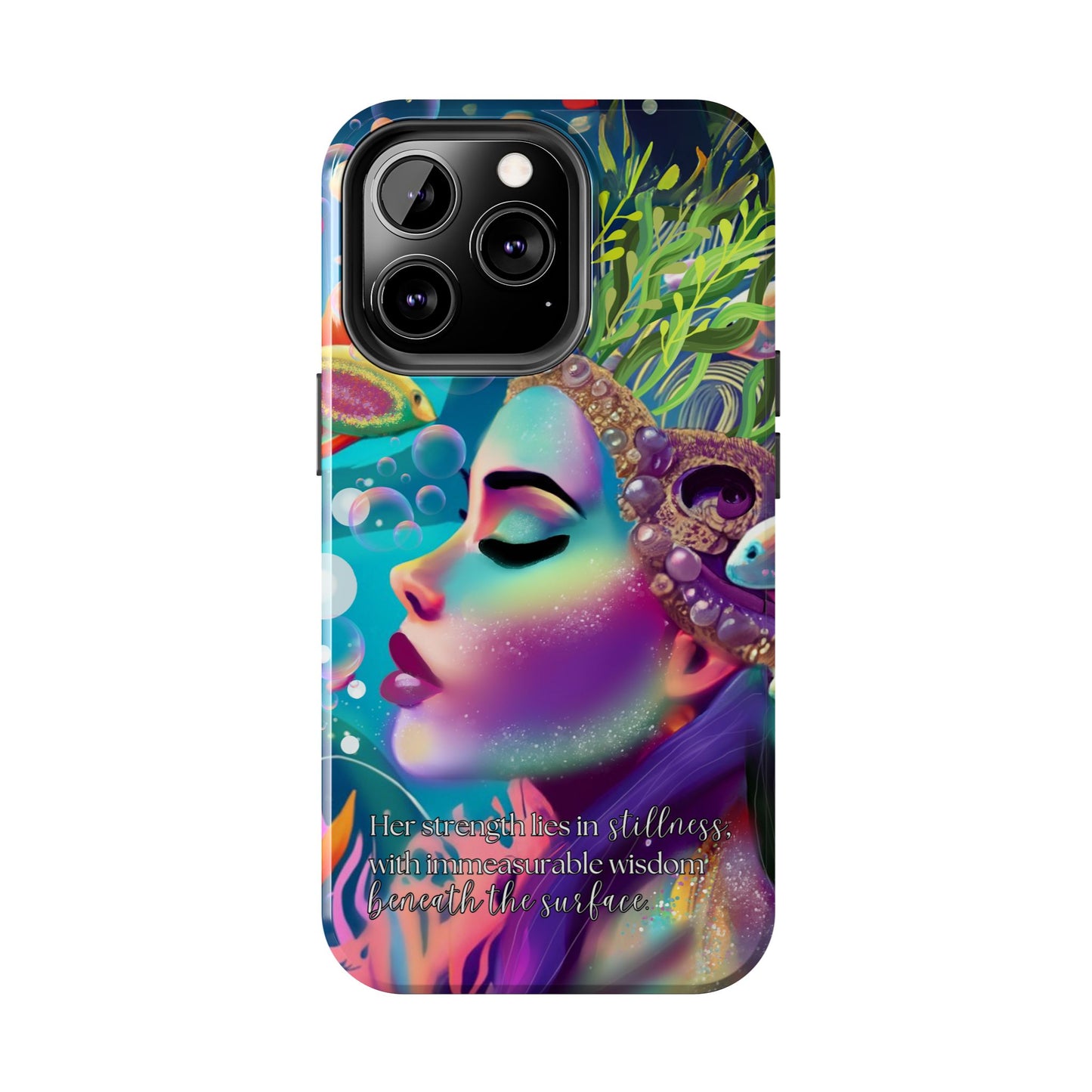 Anime iPhone Case | Water Goddess Original Art | iPhone X, iPhone 11, iPhone 12, iPhone 13, iPhone 14