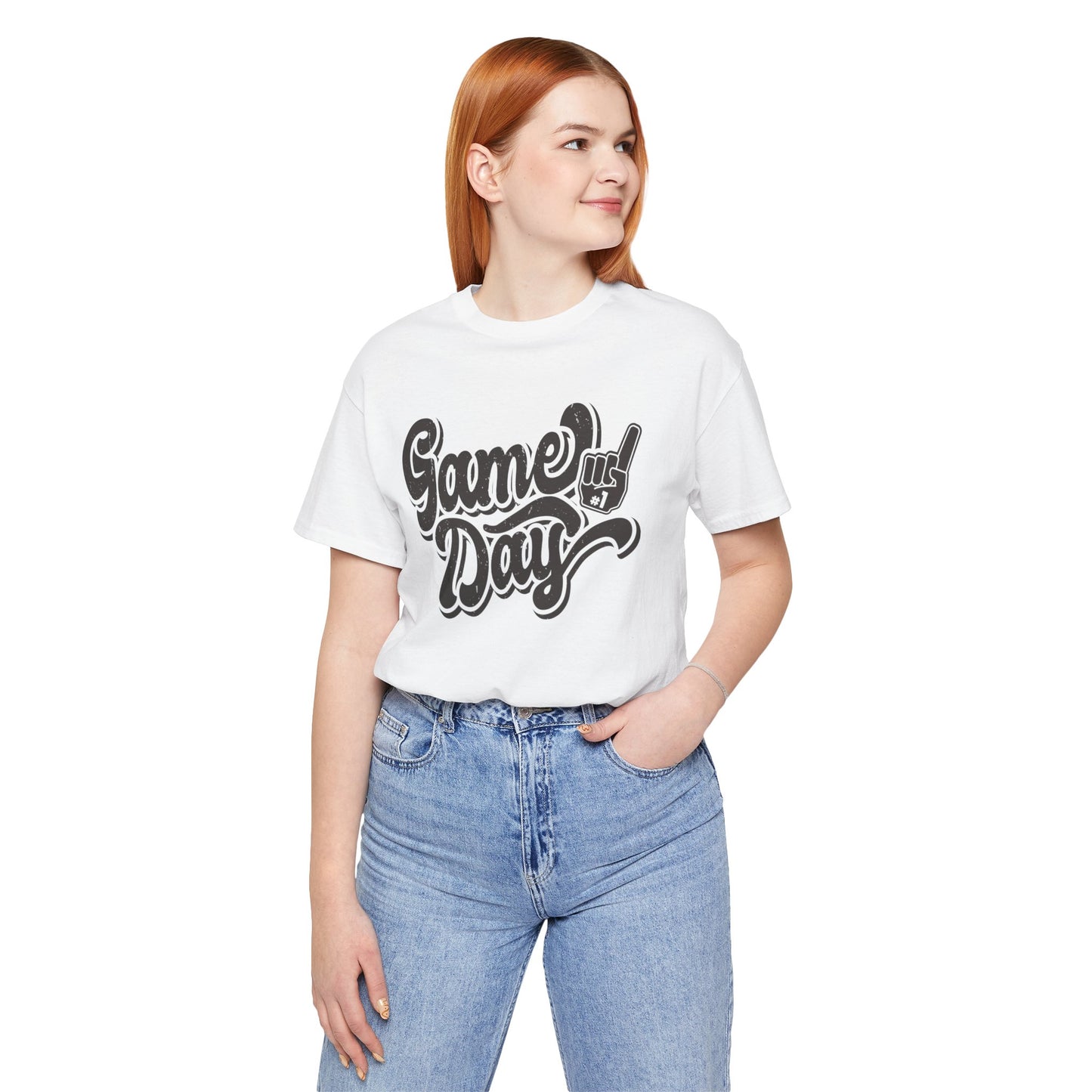 Game Day Vintage #1 Fan - Unisex Jersey Short Sleeve Tee