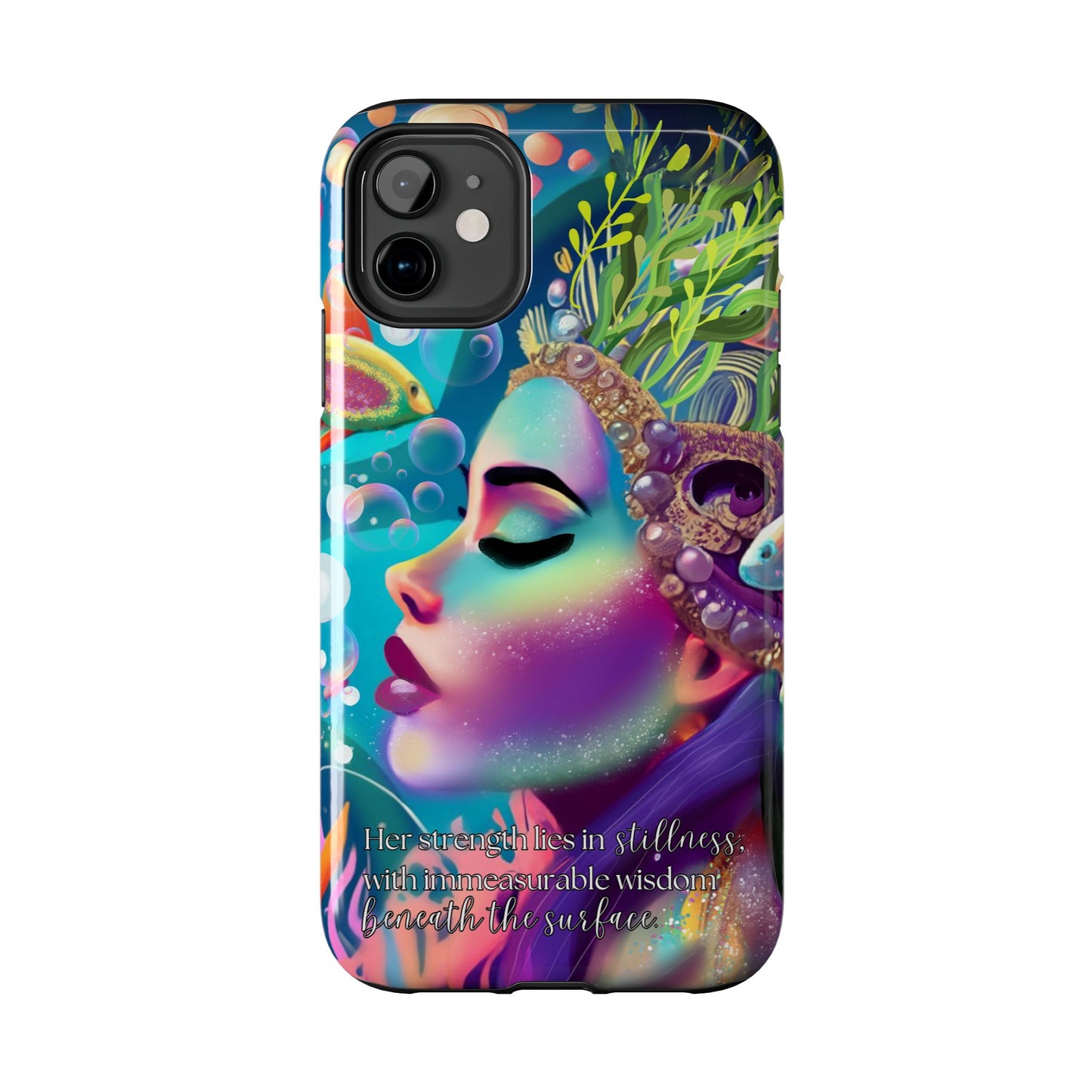 Anime iPhone Case | Water Goddess Original Art | iPhone X, iPhone 11, iPhone 12, iPhone 13, iPhone 14