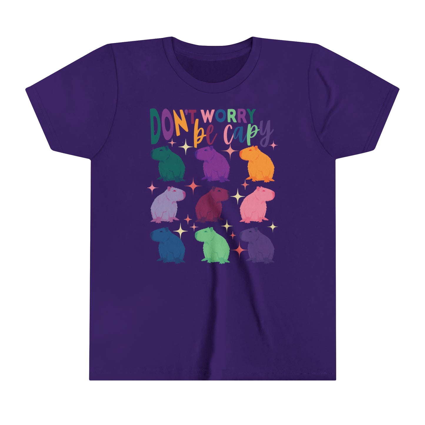 Capybara T-Shirt Youth | Retro Groovy Capybara Shirt