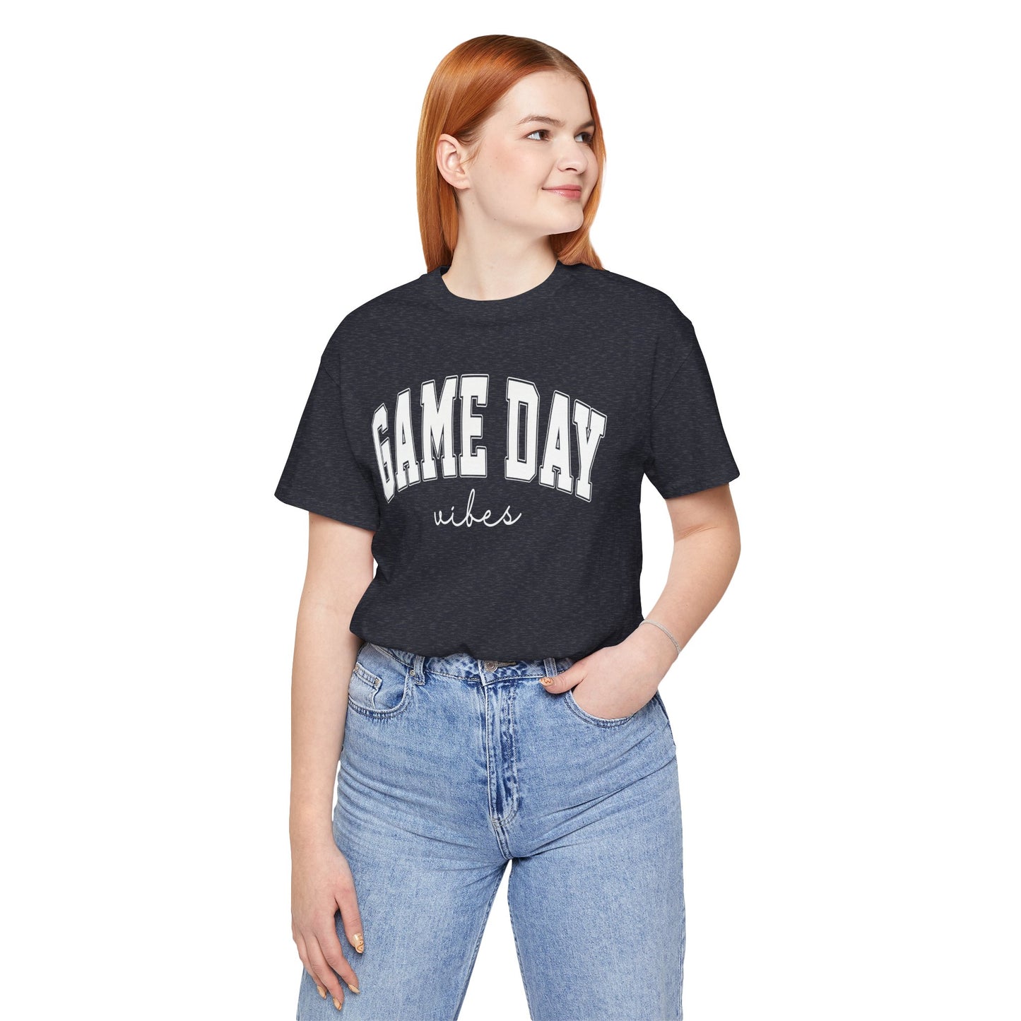 Game Day Vibes - Unisex Jersey Lightweight Tee