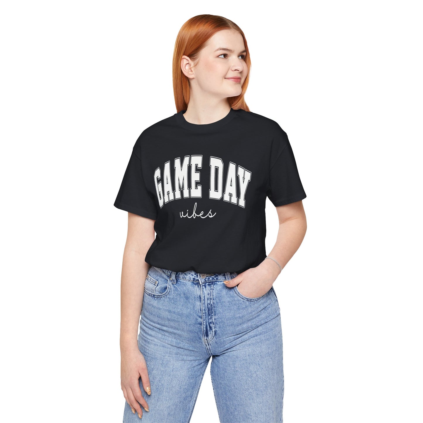 Game Day Vibes - Unisex Jersey Lightweight Tee