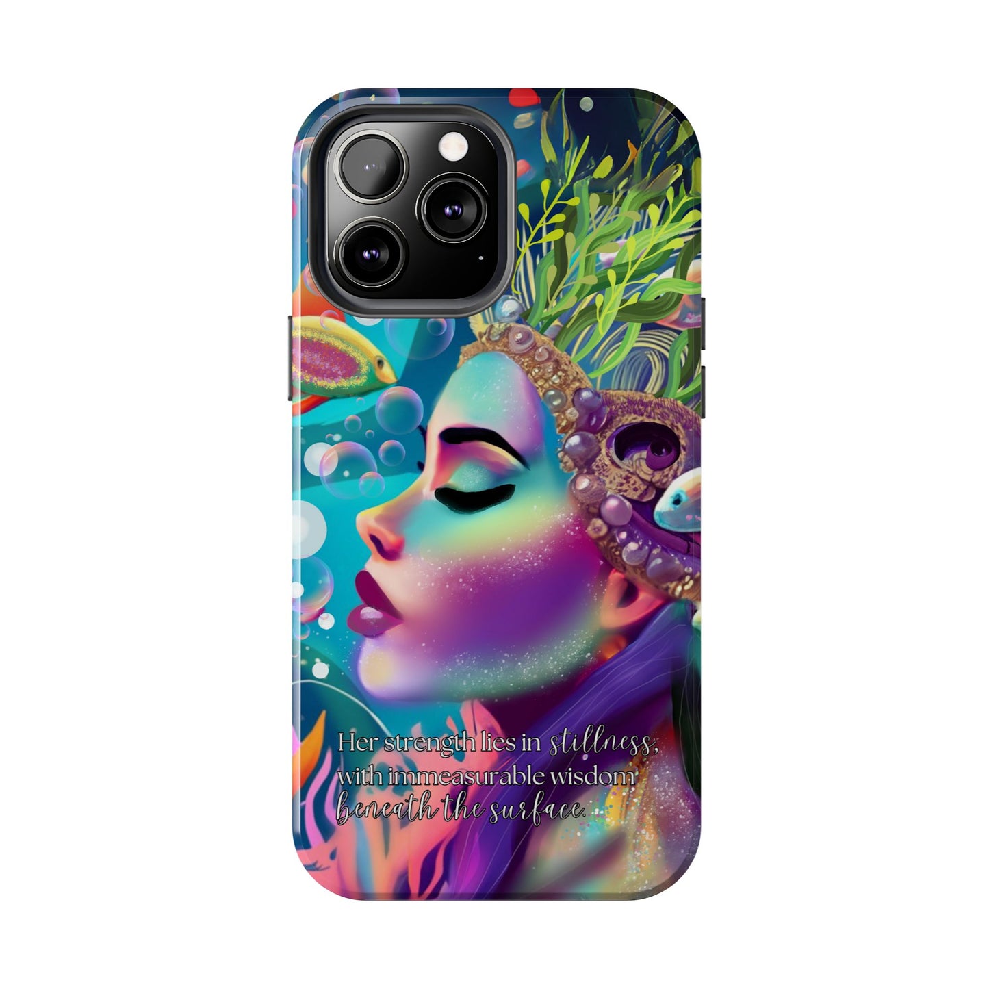 Anime iPhone Case | Water Goddess Original Art | iPhone X, iPhone 11, iPhone 12, iPhone 13, iPhone 14