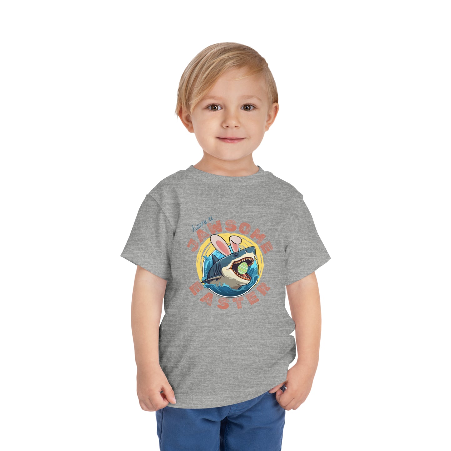 "Have A Jawsome Easter" Toddler Tee | Shark Easter Shirt for Kid