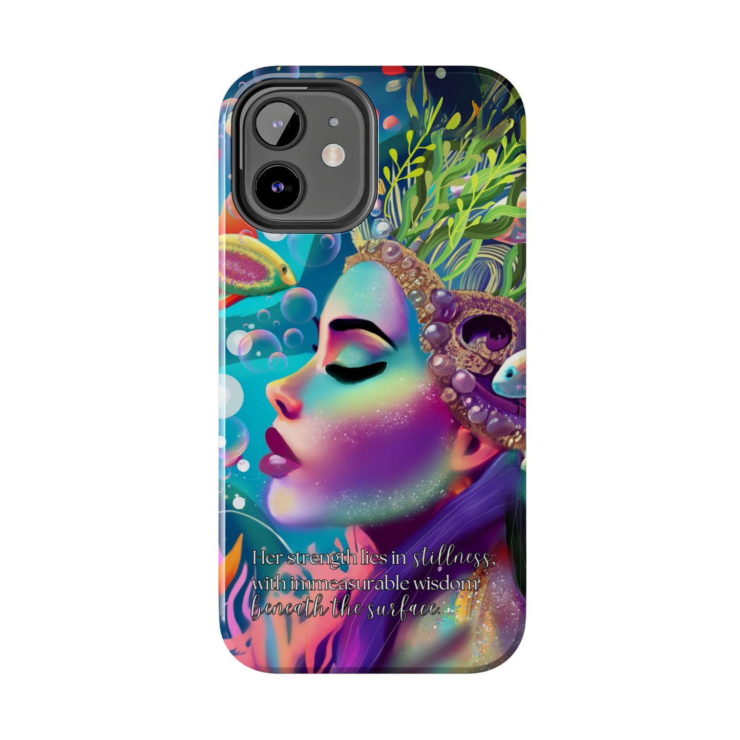 Anime iPhone Case | Water Goddess Original Art | iPhone X, iPhone 11, iPhone 12, iPhone 13, iPhone 14