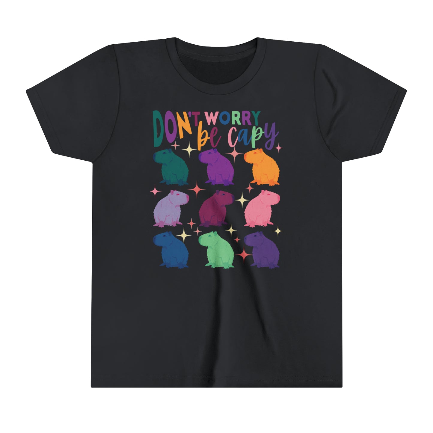 Capybara T-Shirt Youth | Retro Groovy Capybara Shirt