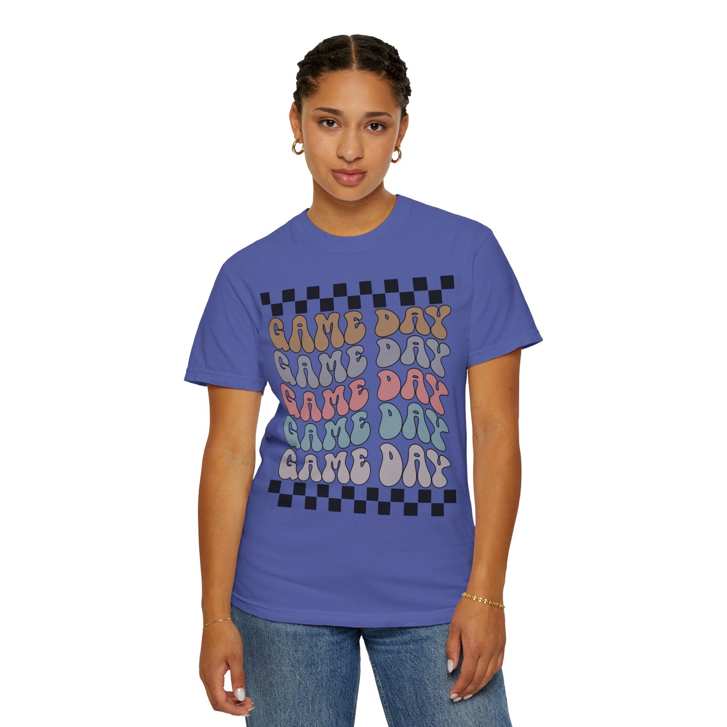 Game Day | Retro Checkers | Unisex Relaxed T-shirt