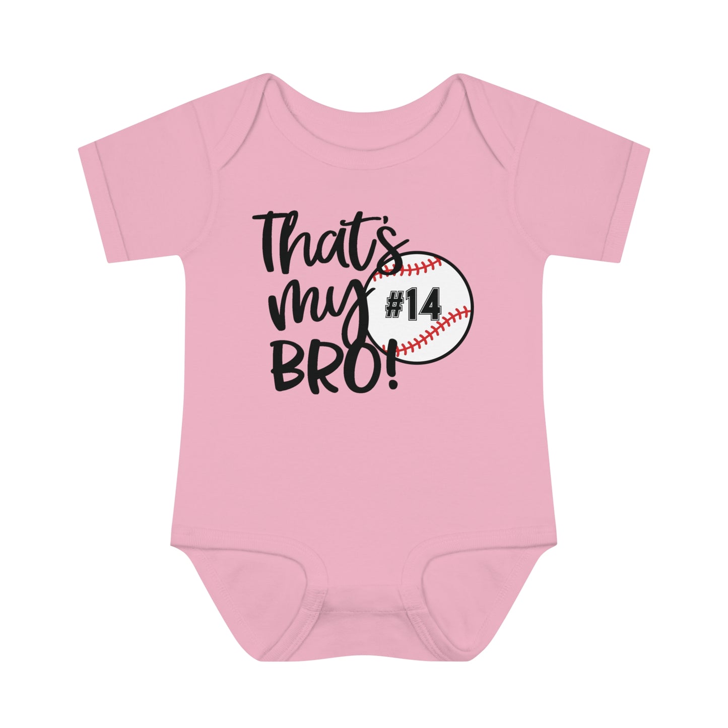 That's My Bro! | Baseball Sibling Bodysuit for Baby