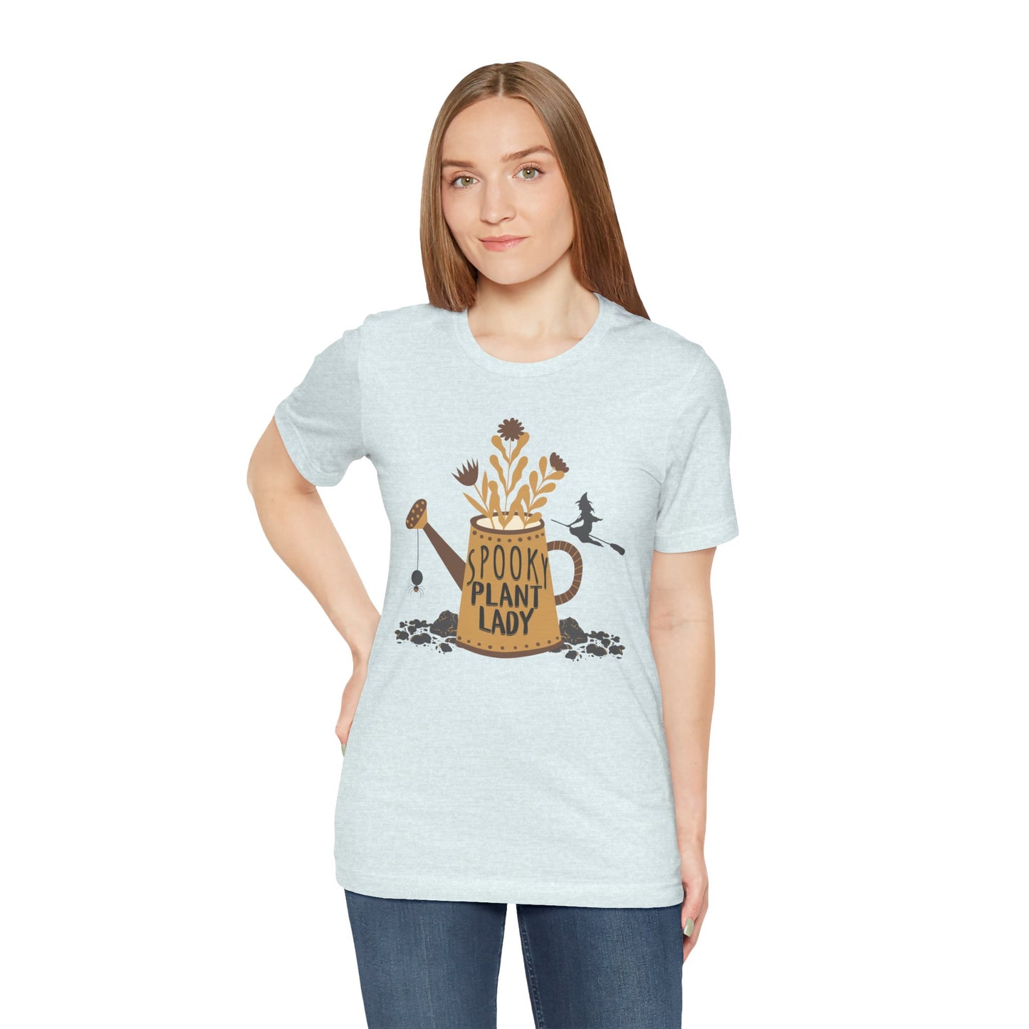 Adult "Spooky Plant Lady" - Plant Lover Unisex Jersey Short Sleeve Tee