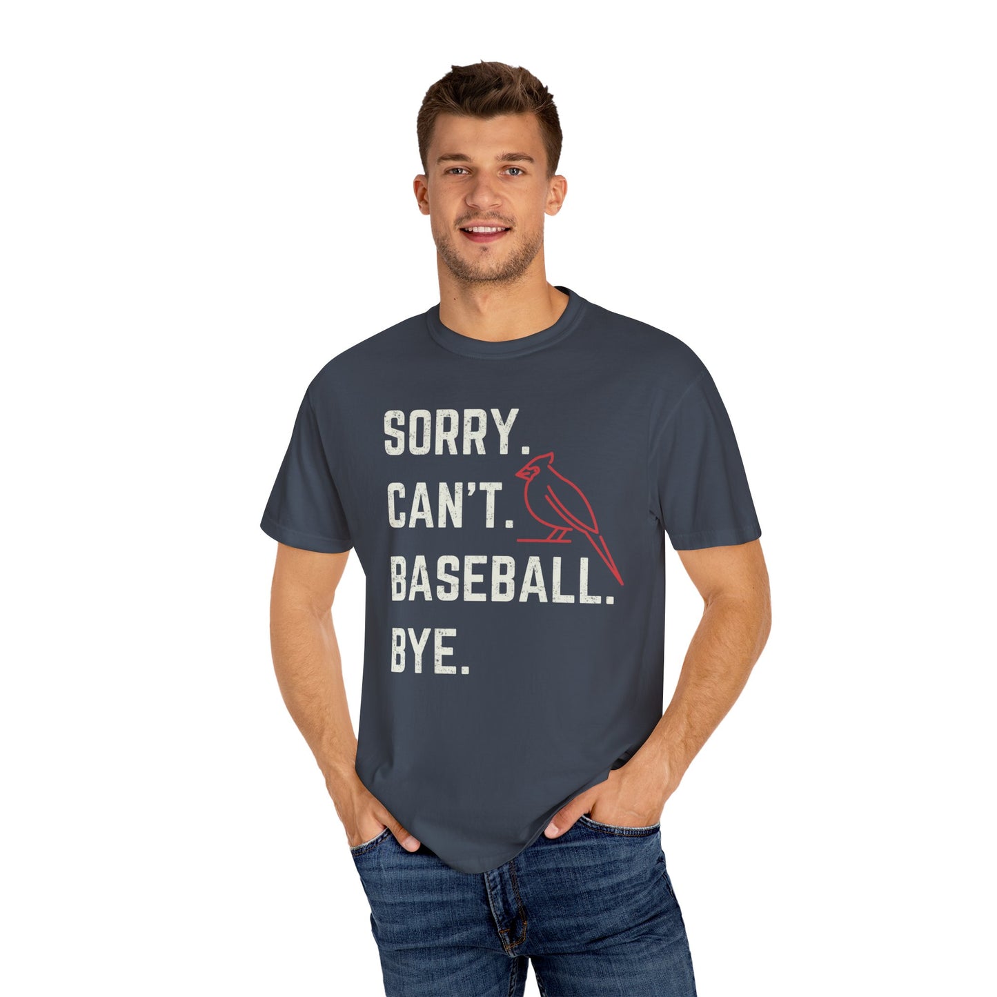 Sorry Can't Baseball Bye | Personalized | Comfort Colors T-shirt