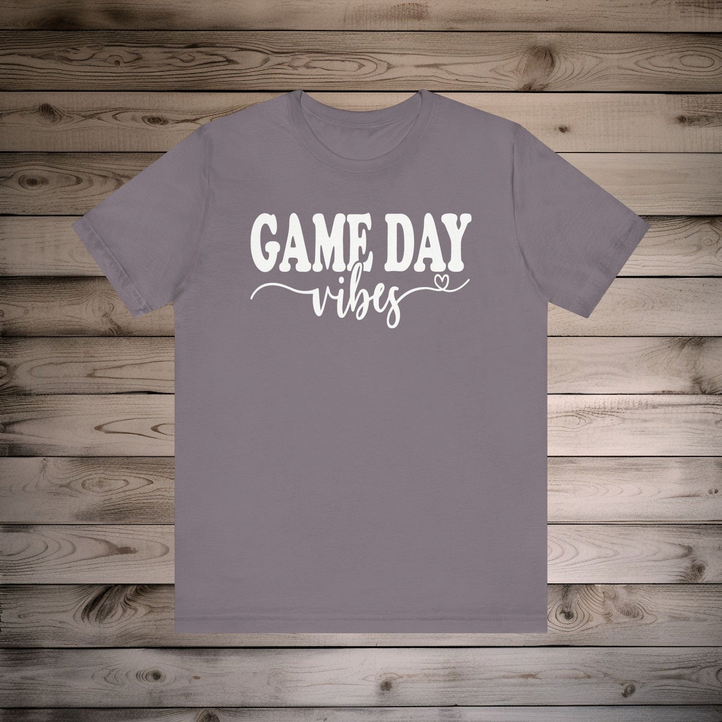 Game Day Vibes and Love - Unisex Jersey Lightweight Tee