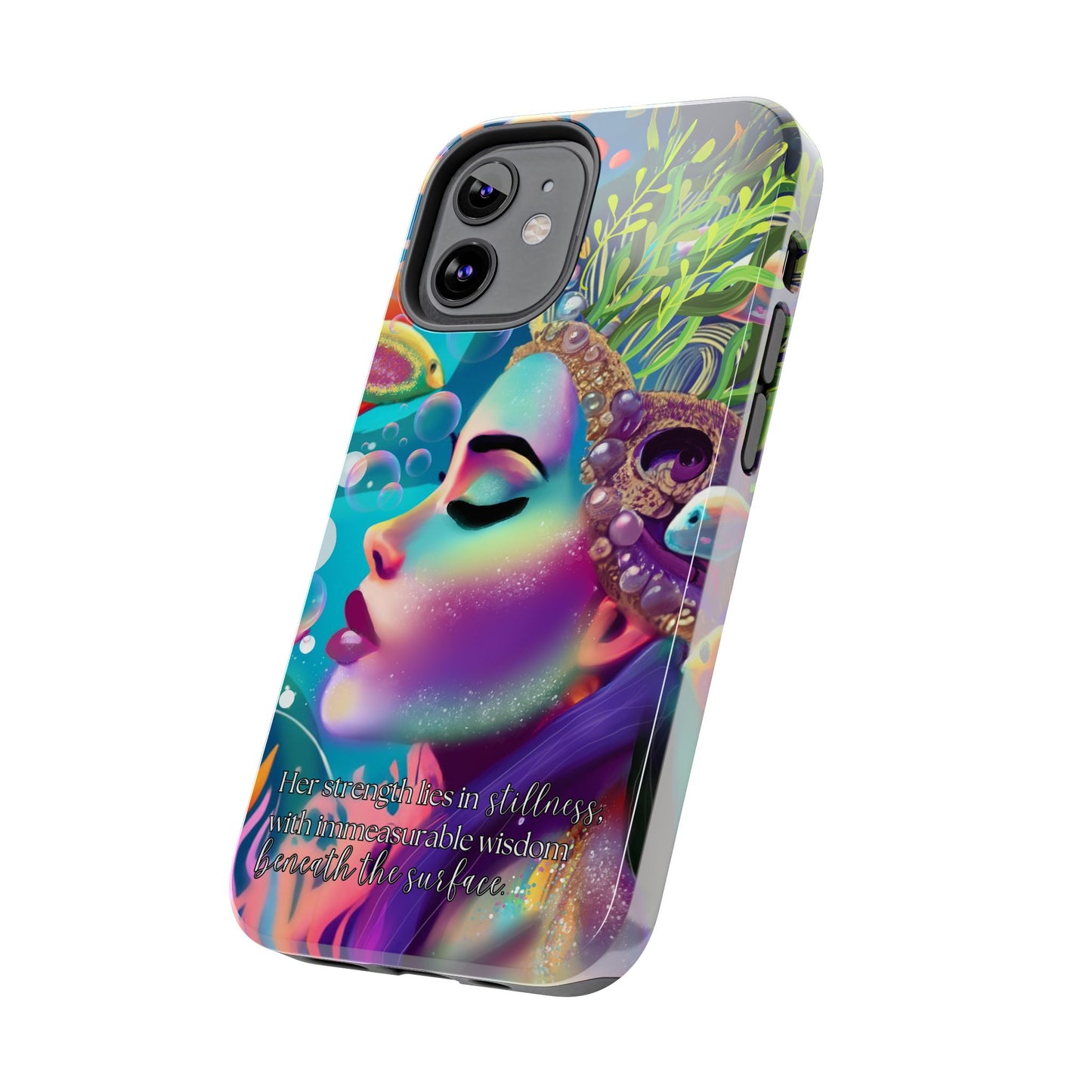 Anime iPhone Case | Water Goddess Original Art | iPhone X, iPhone 11, iPhone 12, iPhone 13, iPhone 14