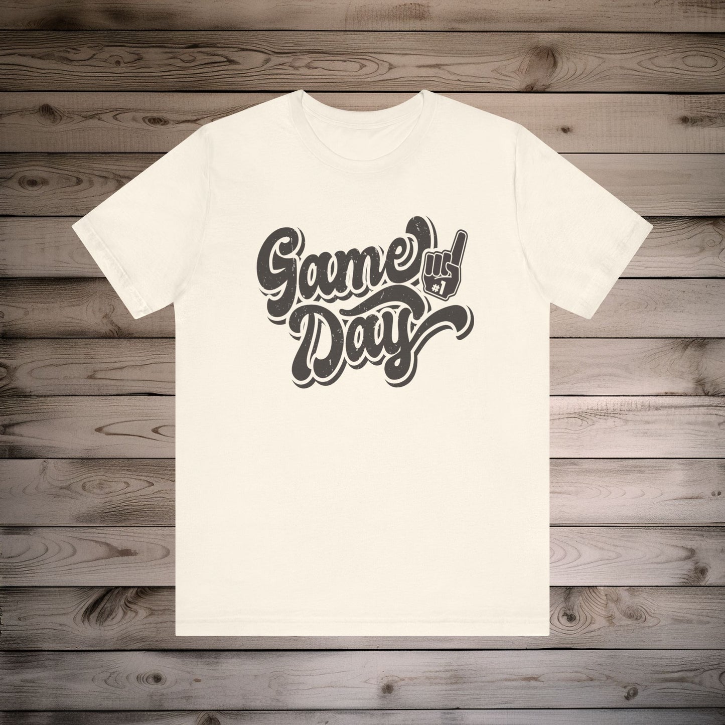 Game Day Vintage #1 Fan - Unisex Jersey Short Sleeve Tee