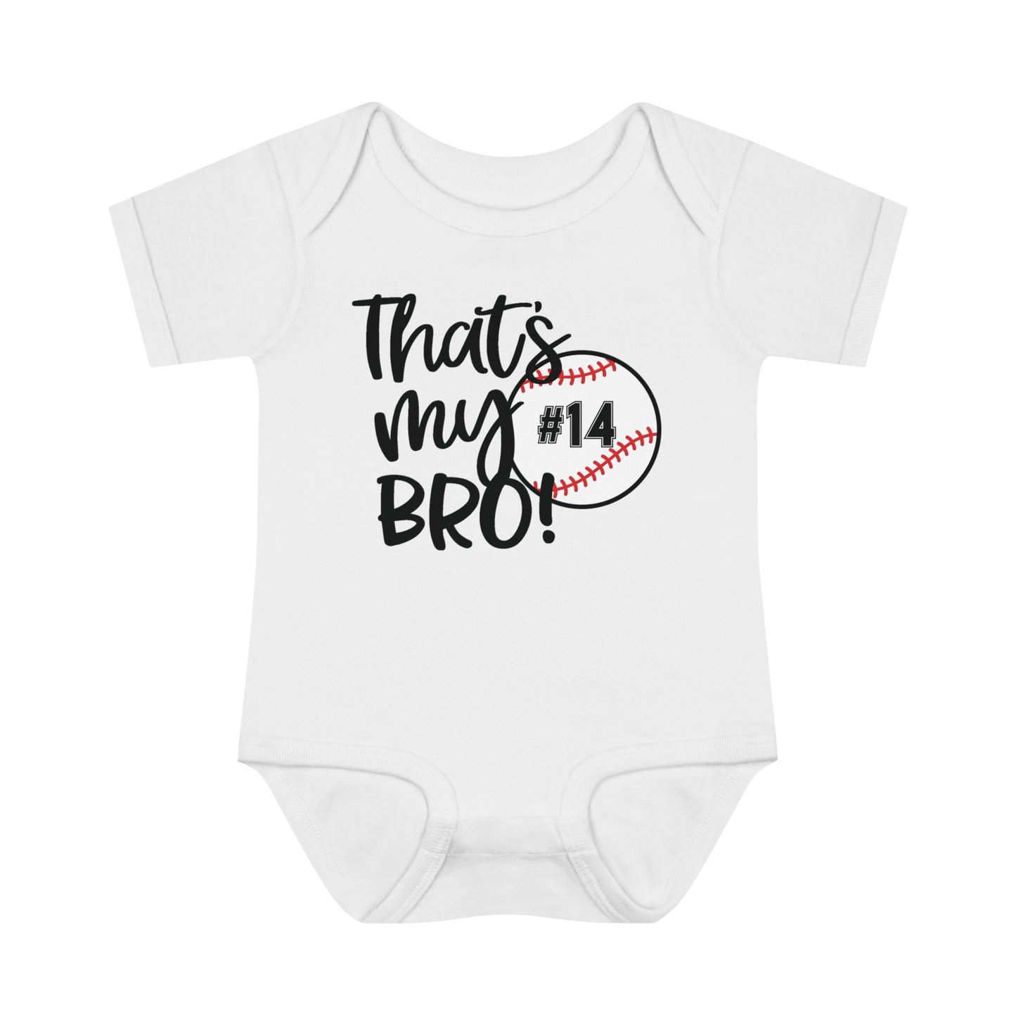 That's My Bro! | Baseball Sibling Bodysuit for Baby