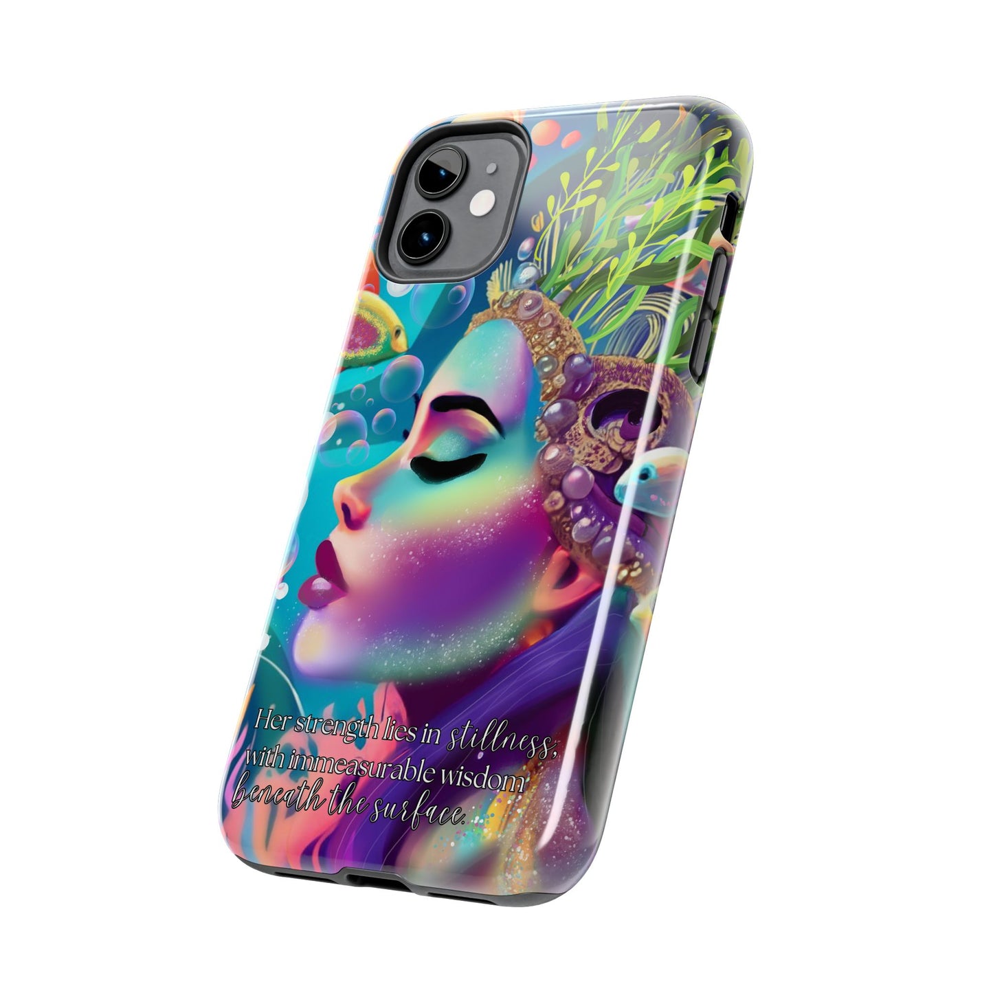 Anime iPhone Case | Water Goddess Original Art | iPhone X, iPhone 11, iPhone 12, iPhone 13, iPhone 14