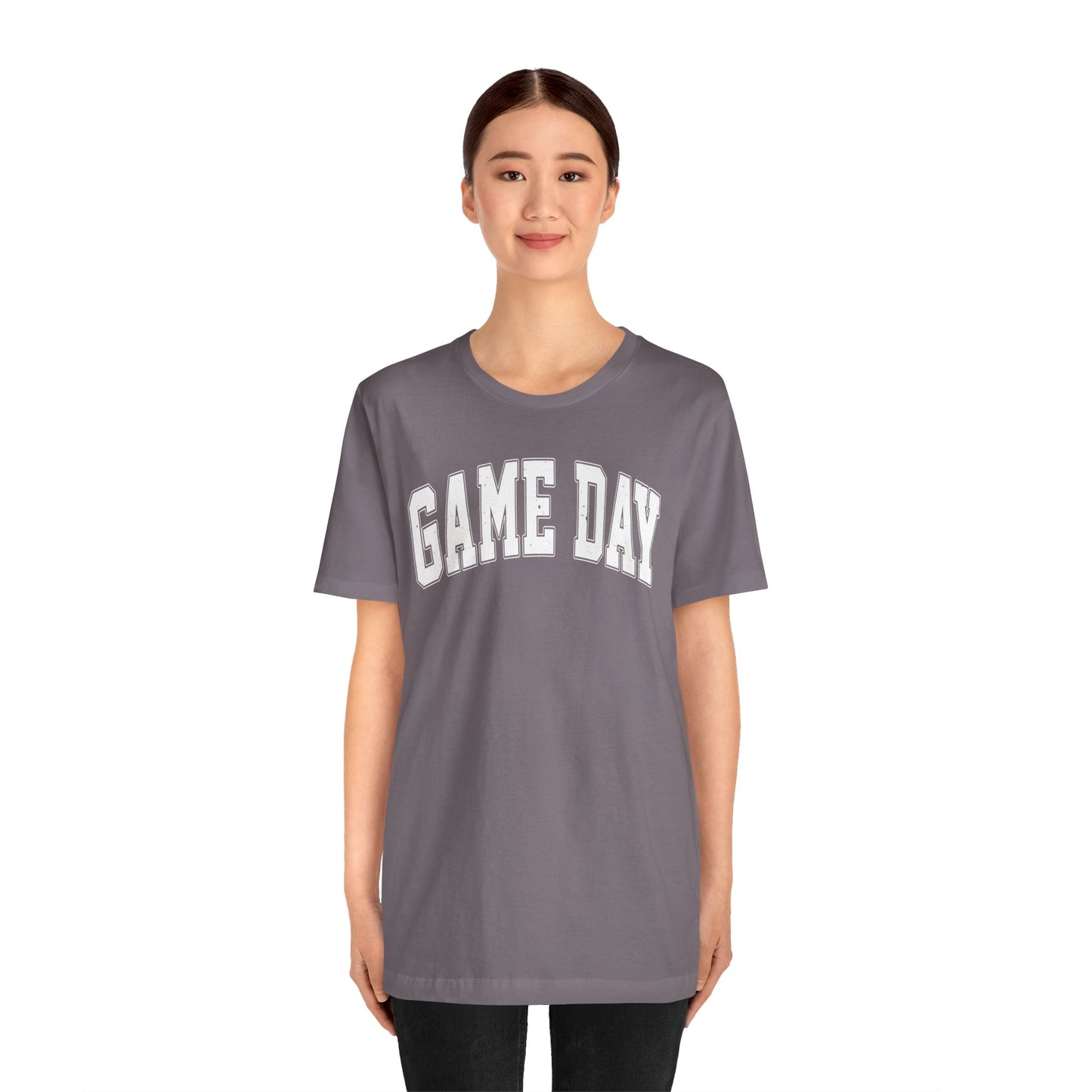 Game Day - Collegiate Font - Unisex Jersey Lightweight Tee