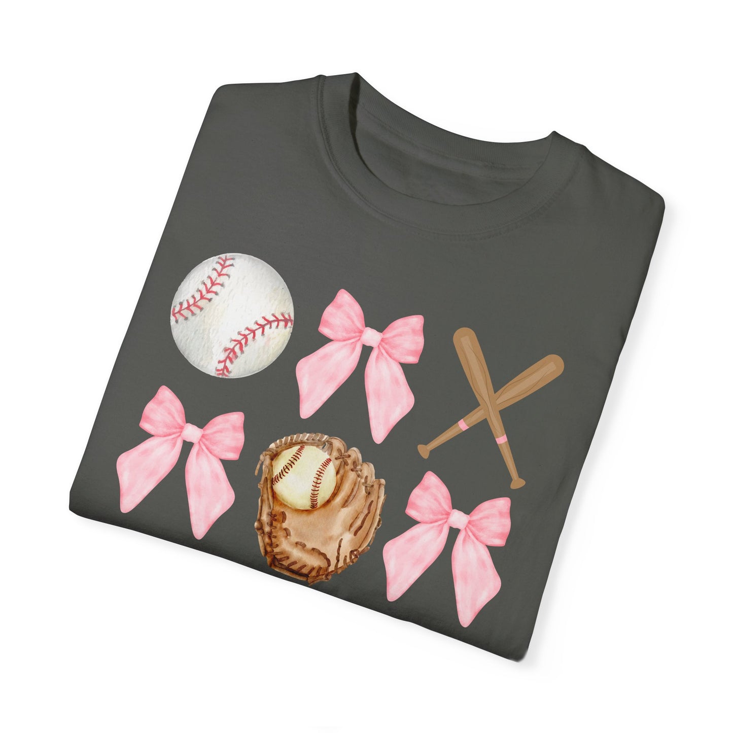 Personalized Coquette Baseball Shirt, Baseball Bow Shirt, Baseball Mom T-Shirt, Baseball Season Tee, Game Day Shirt, Baseball Lover Gift