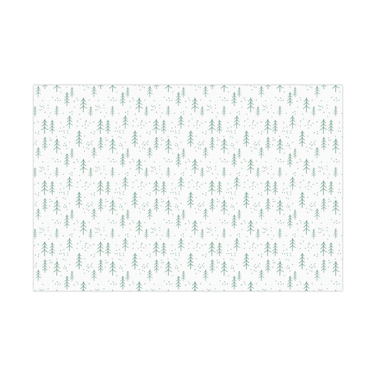 Soft Christmas Trees Wrapping Paper
