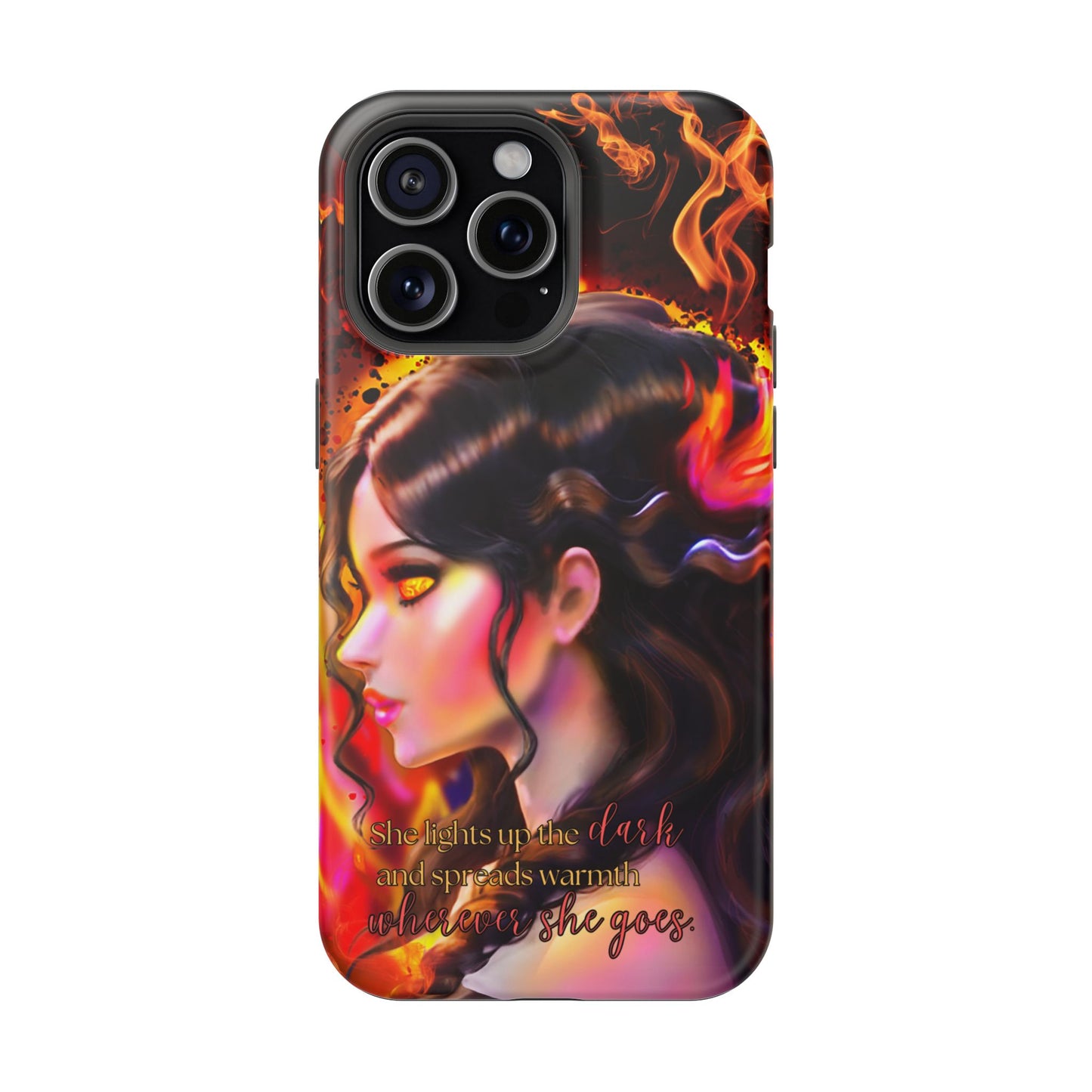 Anime Magnetic Phone Case | Fire Goddess Original Art