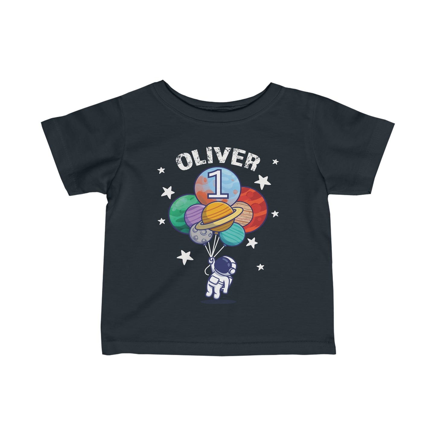 Personalized Birthday Shirt | First Birthday | Outerspace T-Shirt