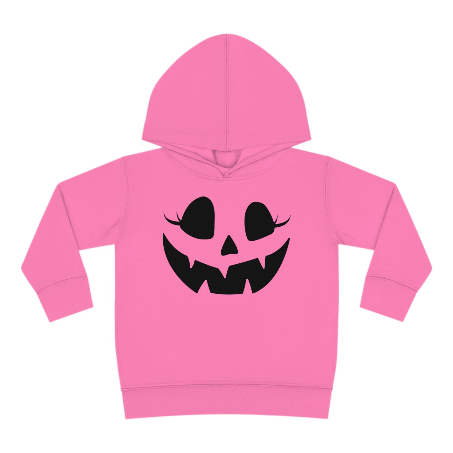 Girly Pumpkin | Toddler Pullover Fleece Hoodie for Halloween