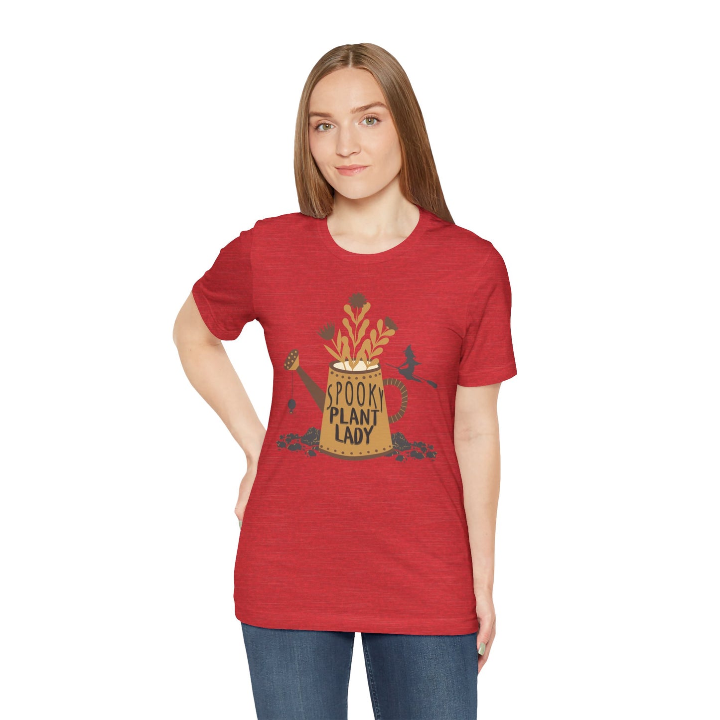 Adult "Spooky Plant Lady" - Plant Lover Unisex Jersey Short Sleeve Tee