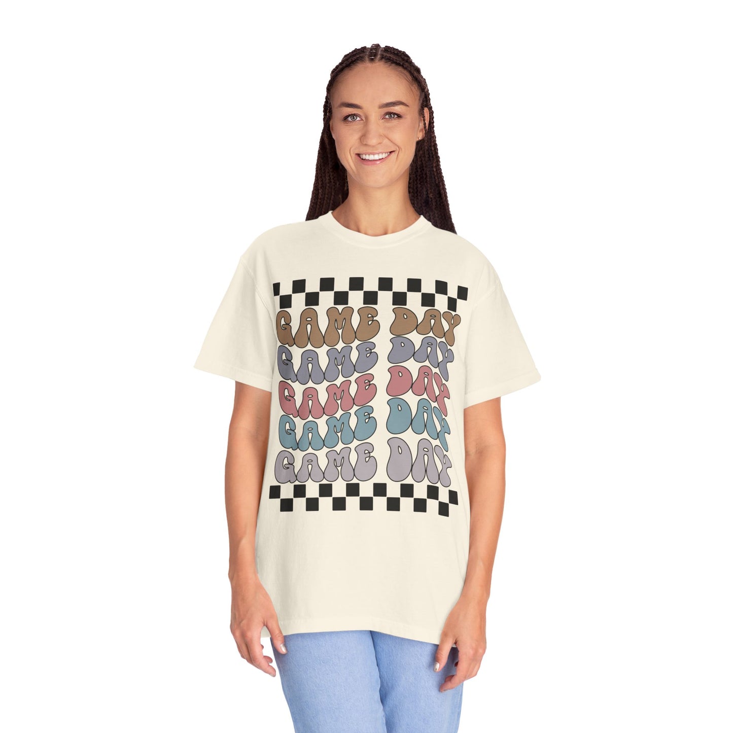 Game Day | Retro Checkers | Unisex Relaxed T-shirt