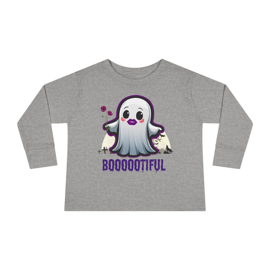 Toddler "Boooootiful" Ghostly Delight Long Sleeve Tee