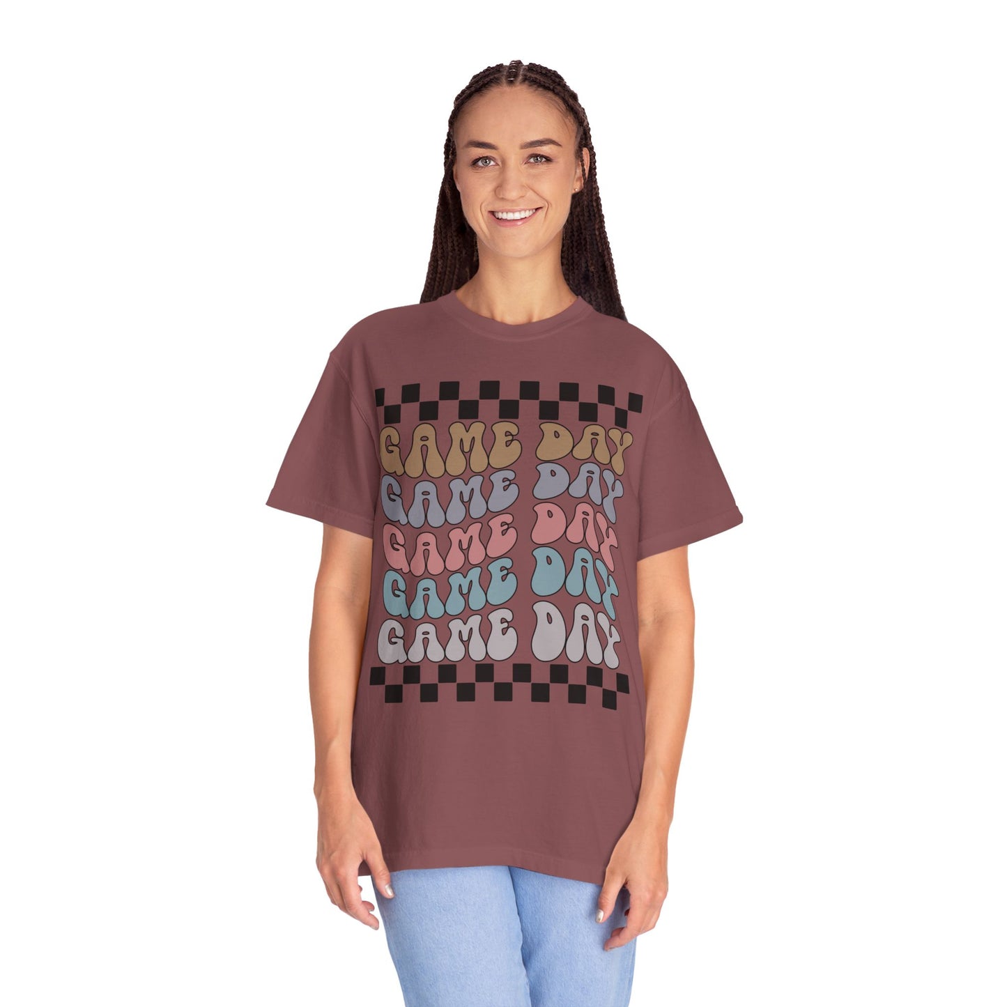 Game Day | Retro Checkers | Unisex Relaxed T-shirt