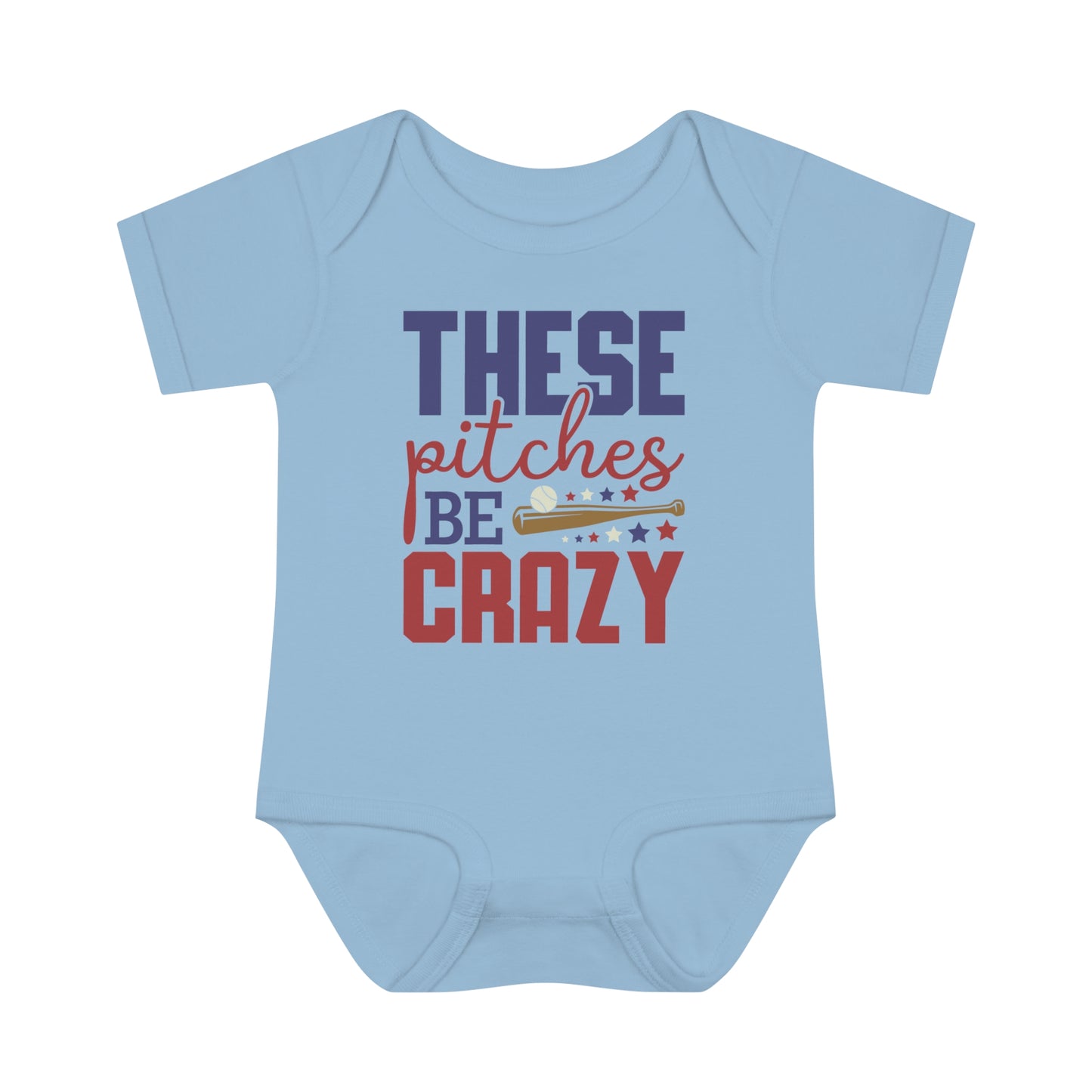 These Pitches Be Crazy Bodysuit | Baseball Baby Outfit