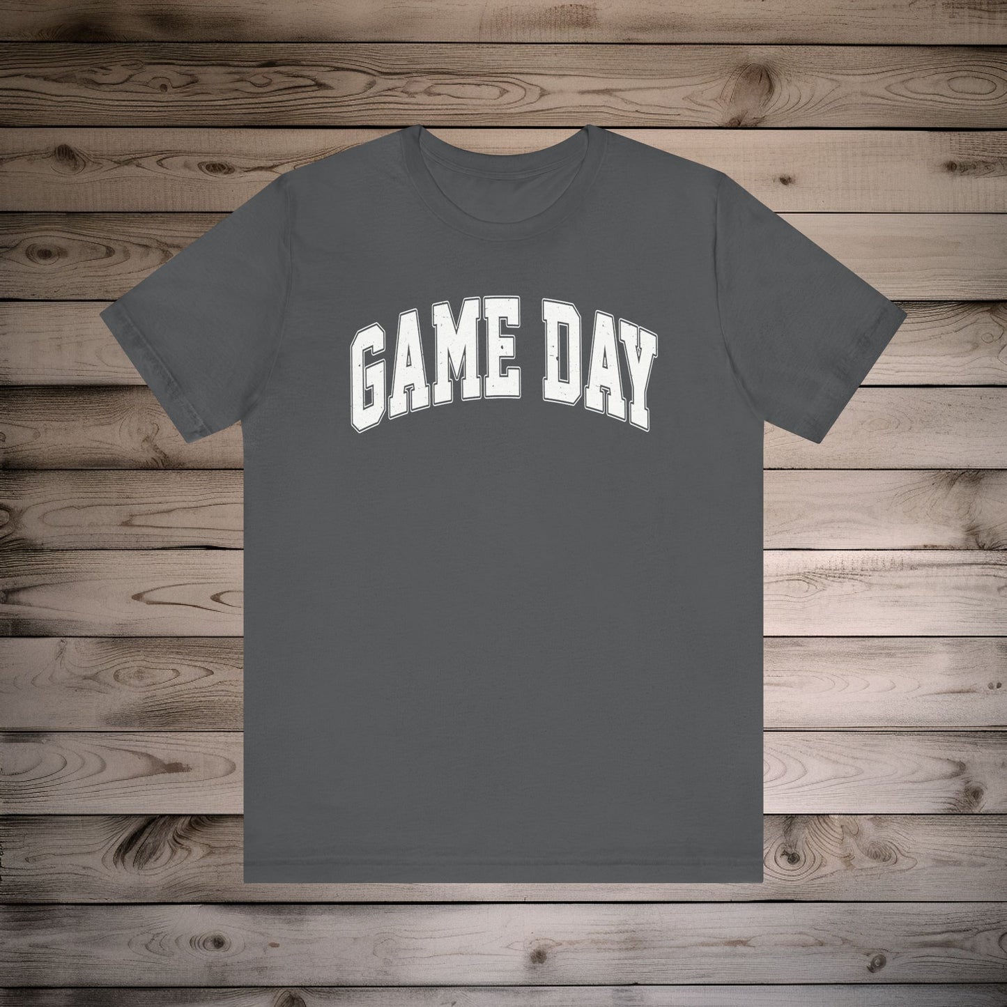 Game Day - Collegiate Font - Unisex Jersey Lightweight Tee