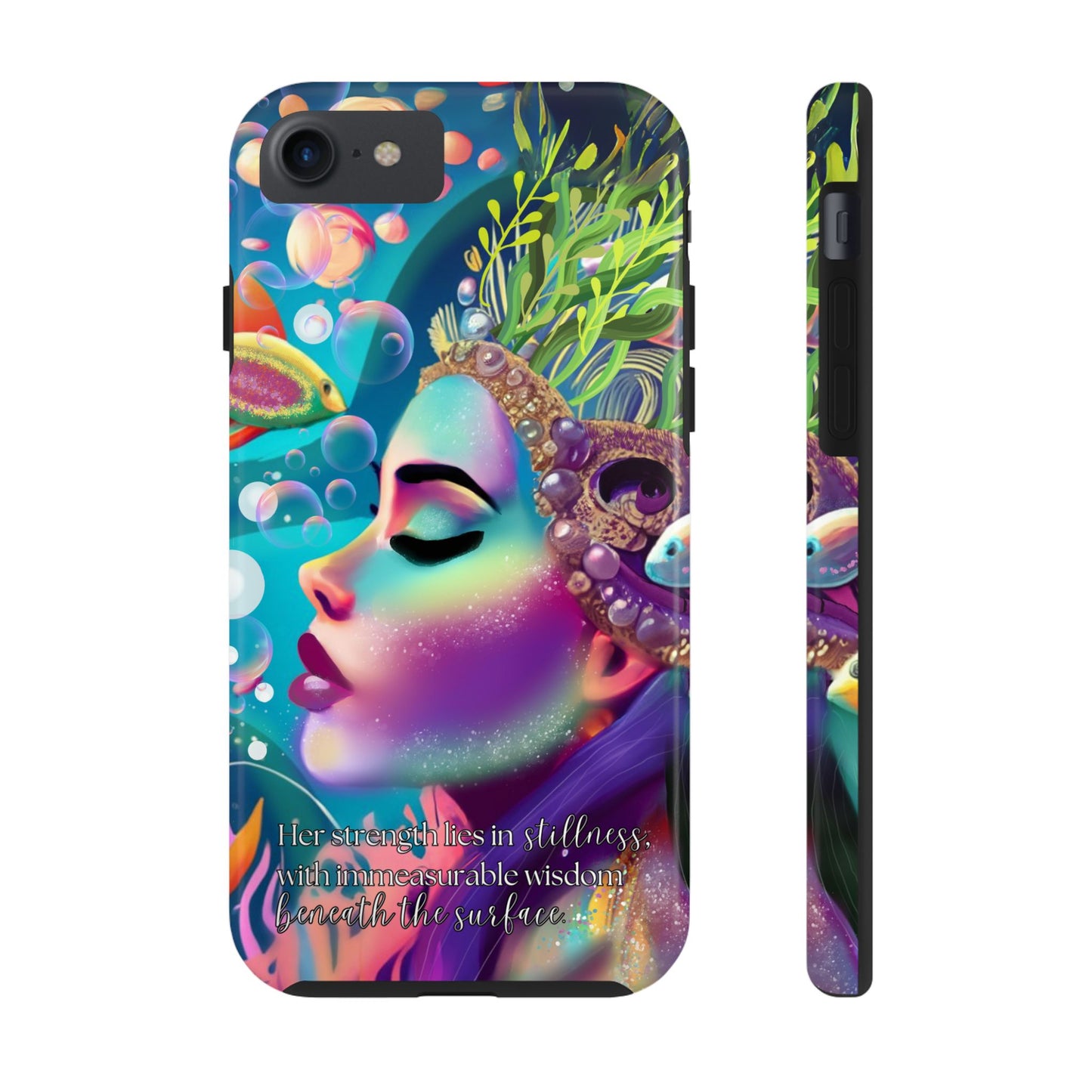 Anime iPhone Case | Water Goddess Original Art | iPhone X, iPhone 11, iPhone 12, iPhone 13, iPhone 14