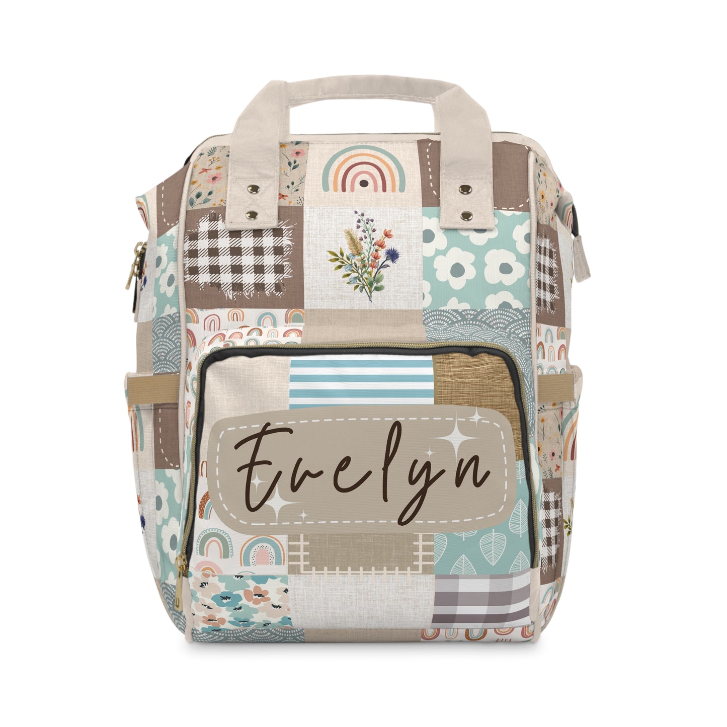 Personalized Name Diaper Backpack | Customized | Boho Patches