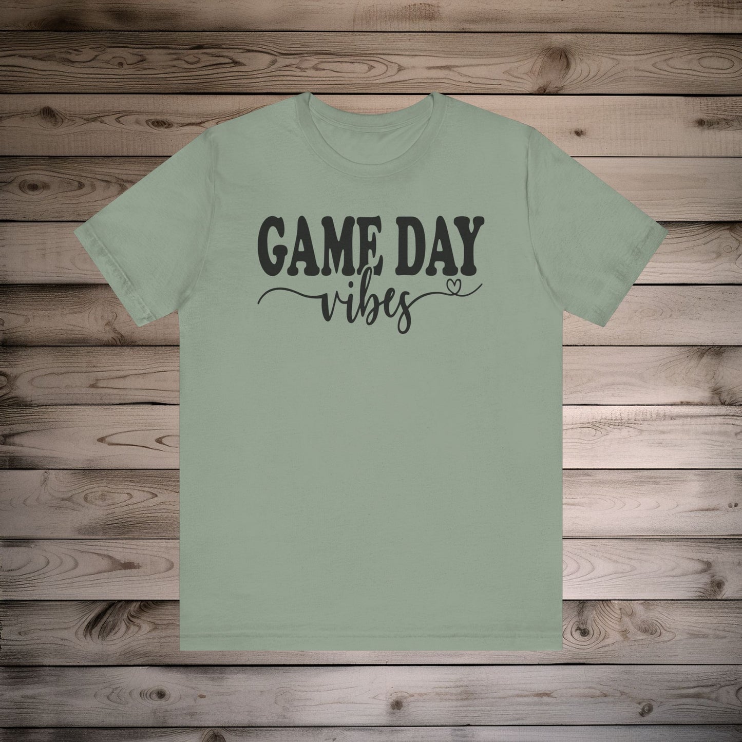 Game Day Vibes and Love - Unisex Jersey Lightweight Tee