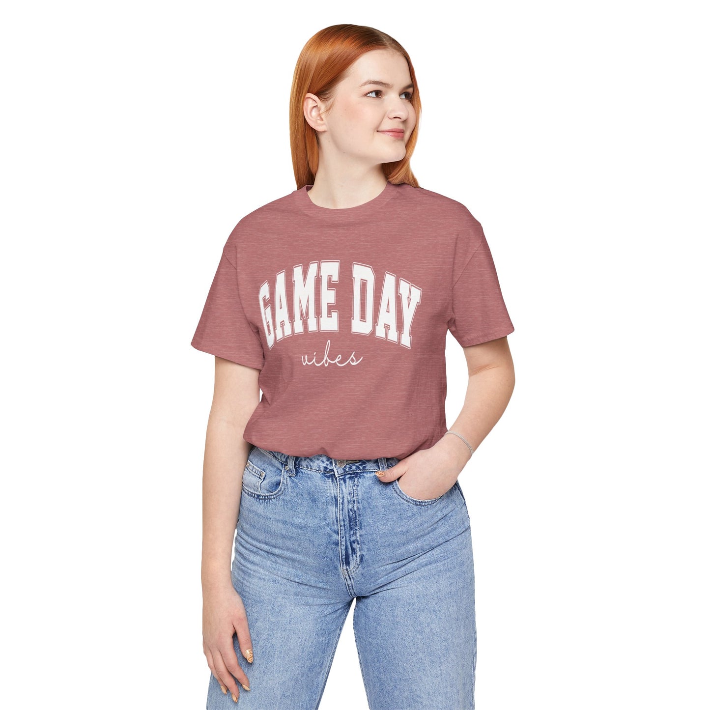 Game Day Vibes - Unisex Jersey Lightweight Tee