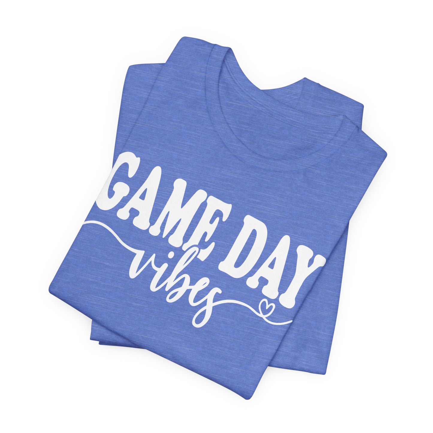 Game Day Vibes and Love - Unisex Jersey Lightweight Tee