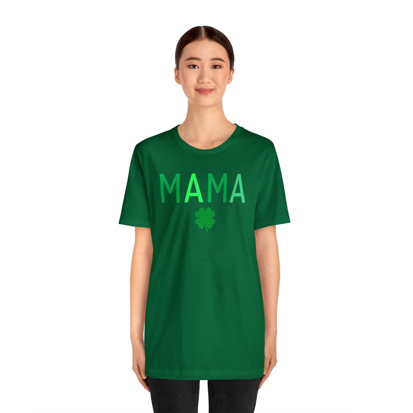 MAMA" St. Patrick's Day Shirt | Mom and Me Set | Unisex Jersey Short Sleeve Tee