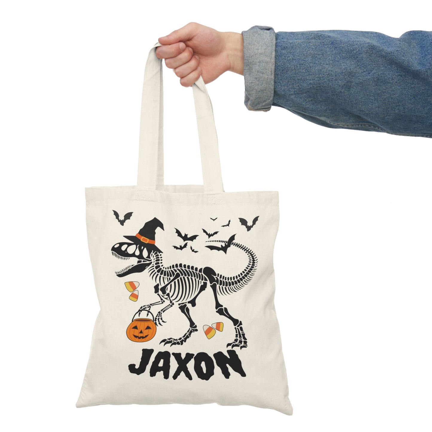 Personalized Halloween Treat Bag - SpookySaurus