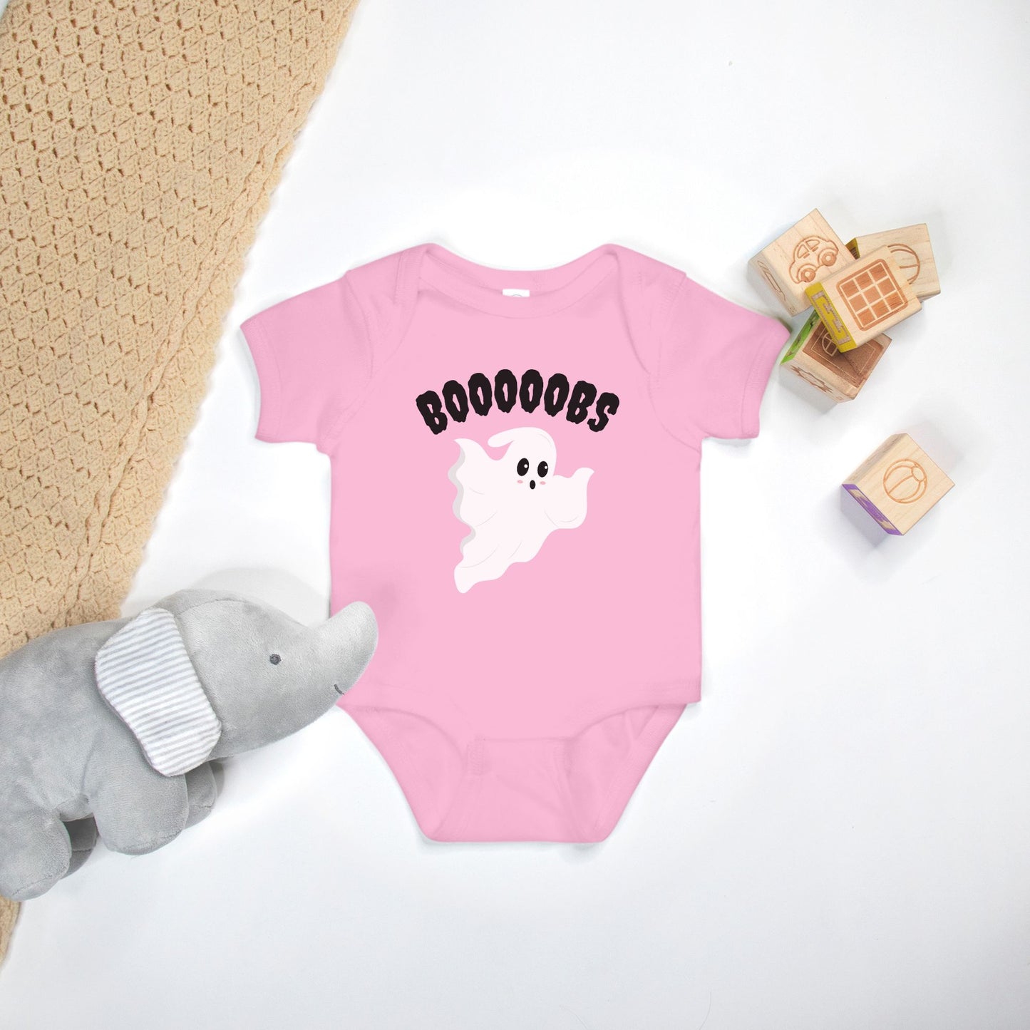 BOOBS Funny Breastfeeding Shirt for Newborn - Halloween Bodysuit for Baby